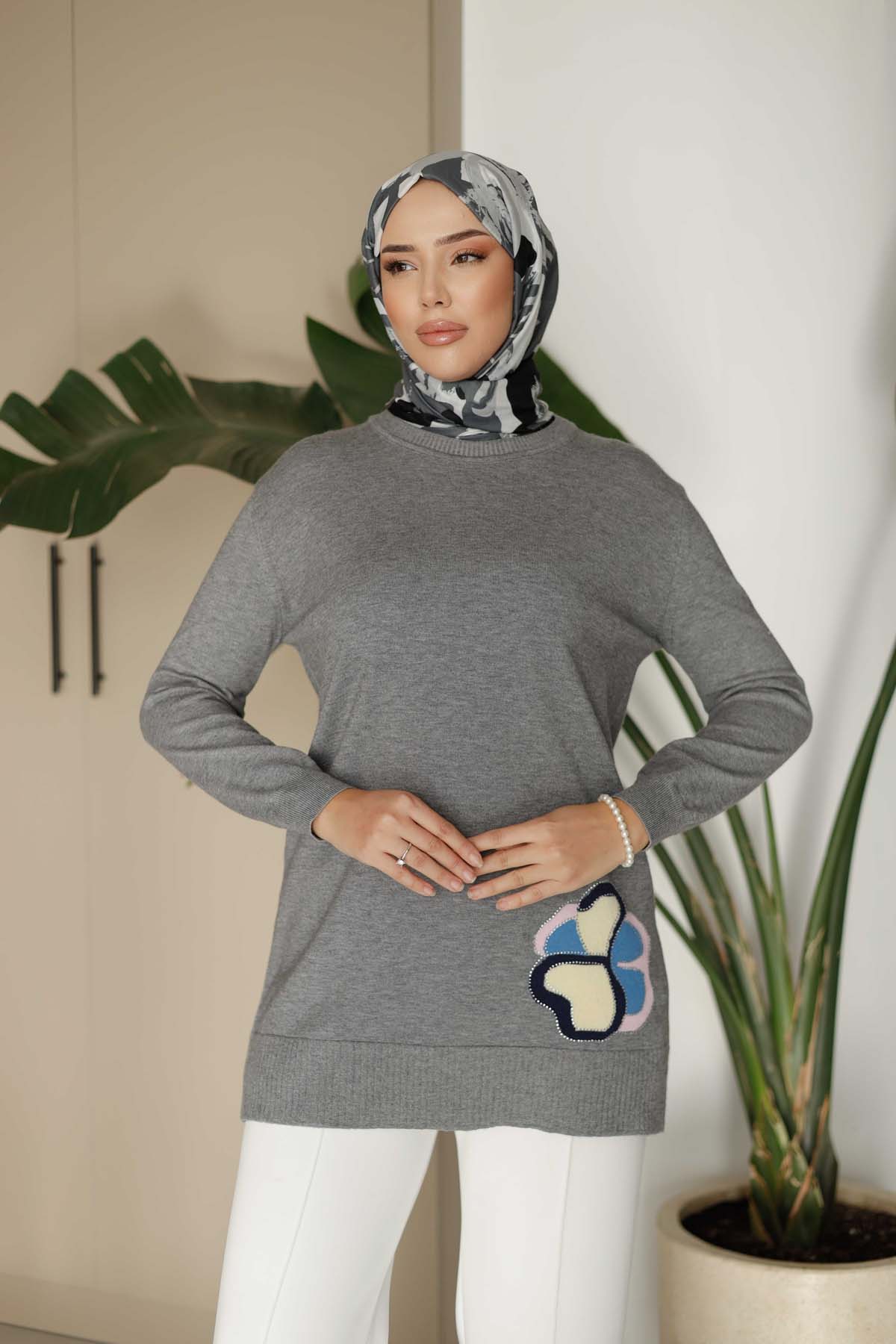 Korspan Nakışlı Tunik