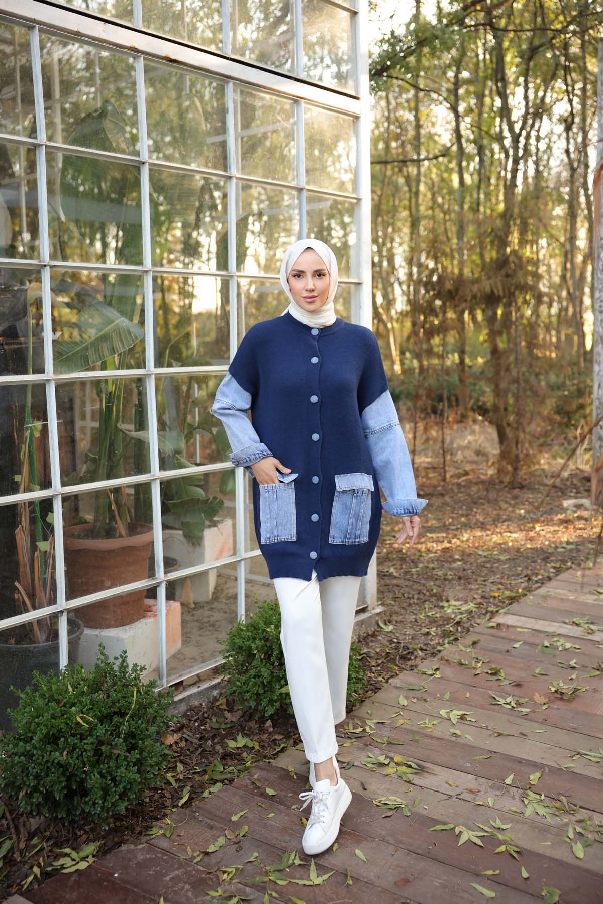 Angora Kot Kollu Kot Cepli Hırka