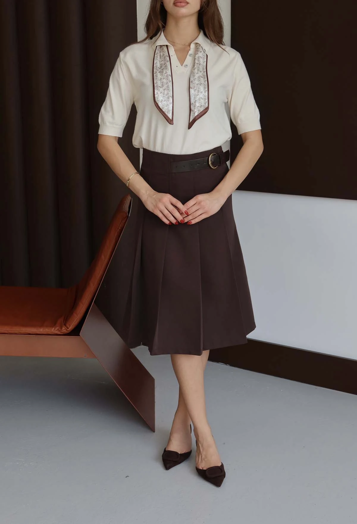 Korsman Flarlı Kısa Kazak