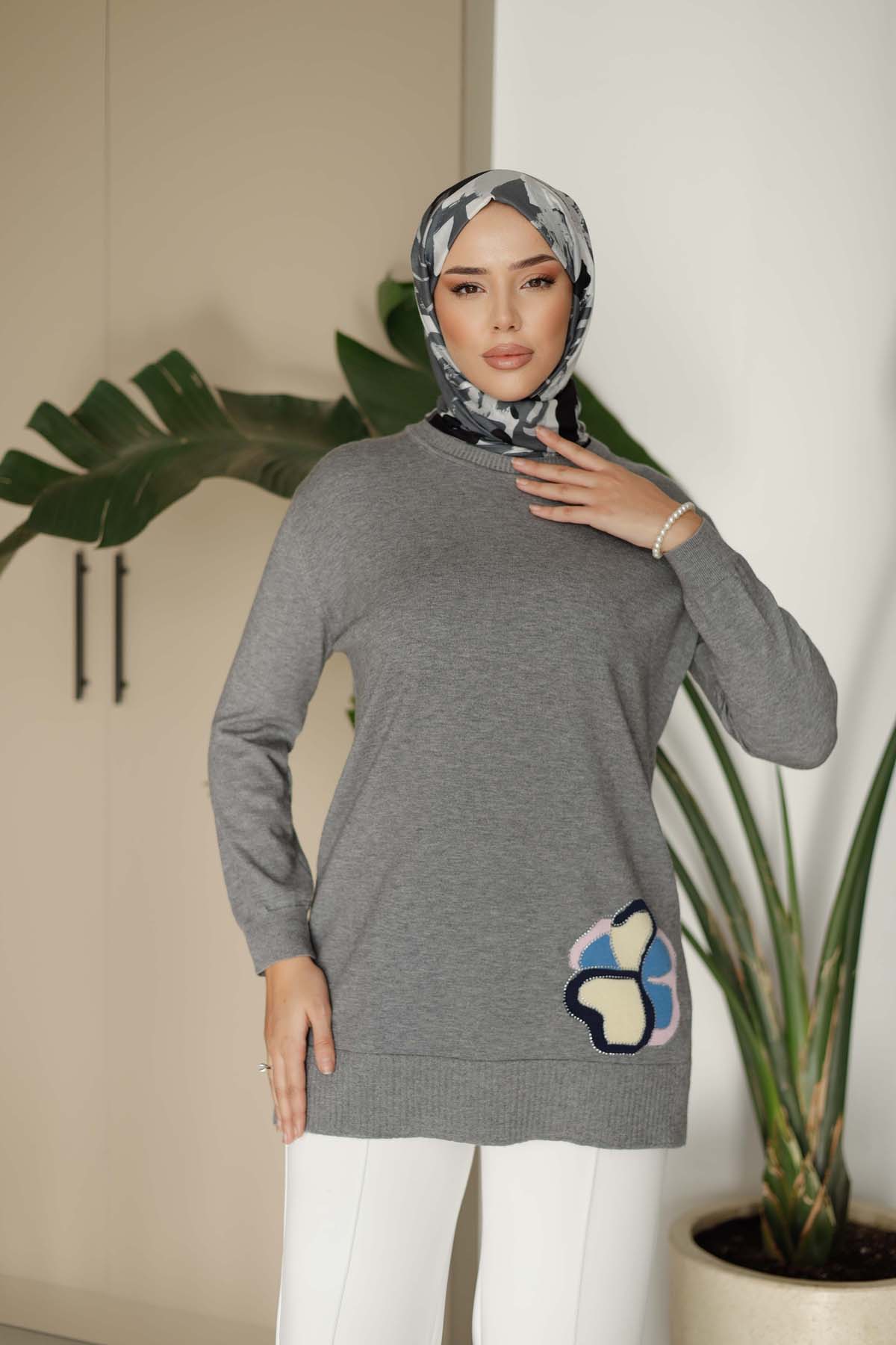 Korspan Nakışlı Tunik