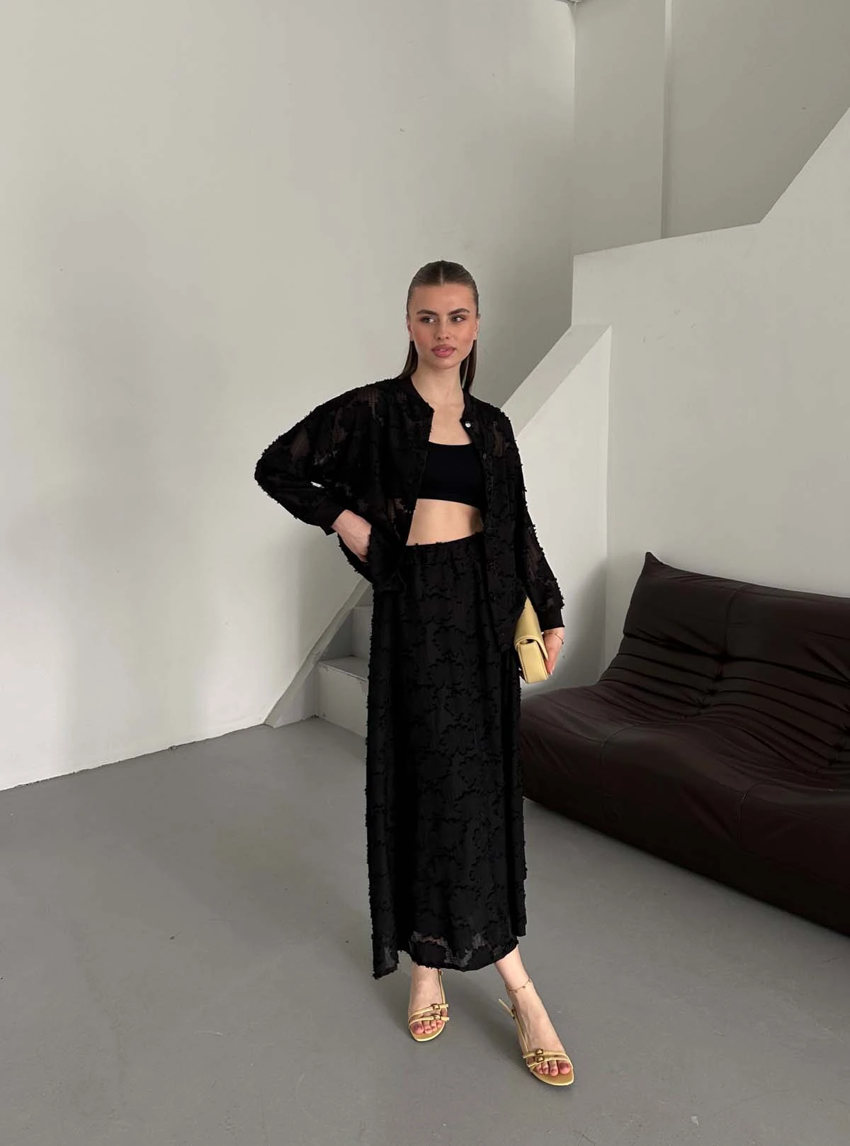 Kesme Şifon  Bomber