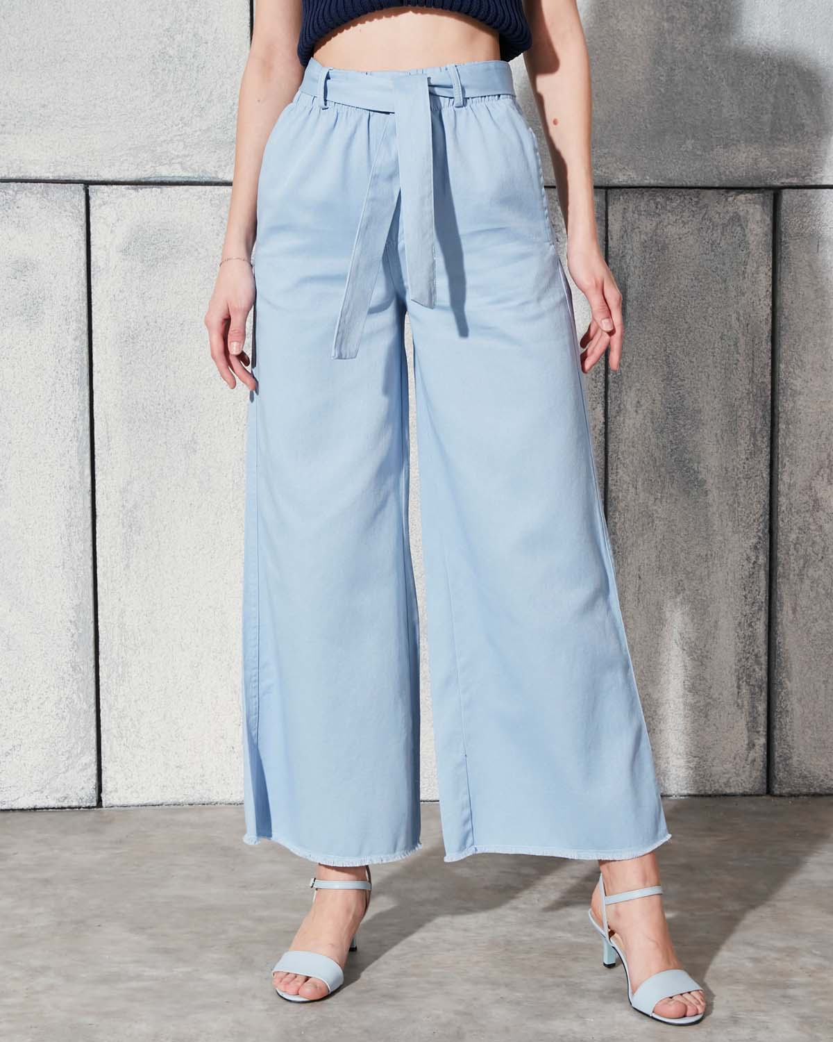 Kemerli Gabardin Pantolon