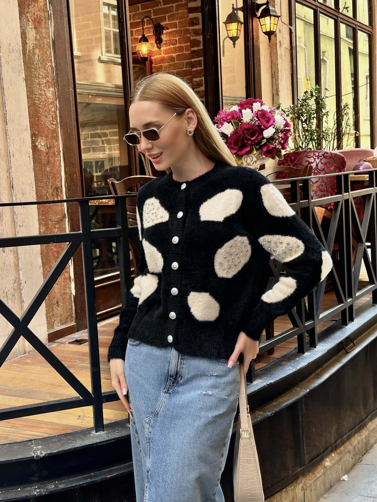 Angora Dalmaçyalı İncili Ceket