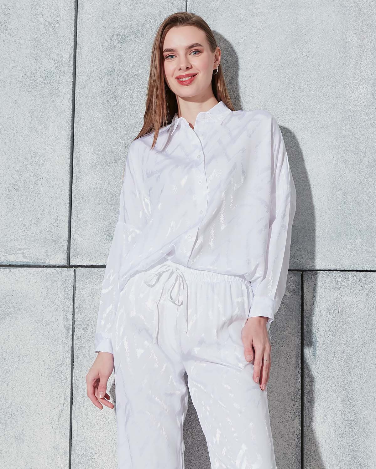 Ekru Jakar Saten Takım