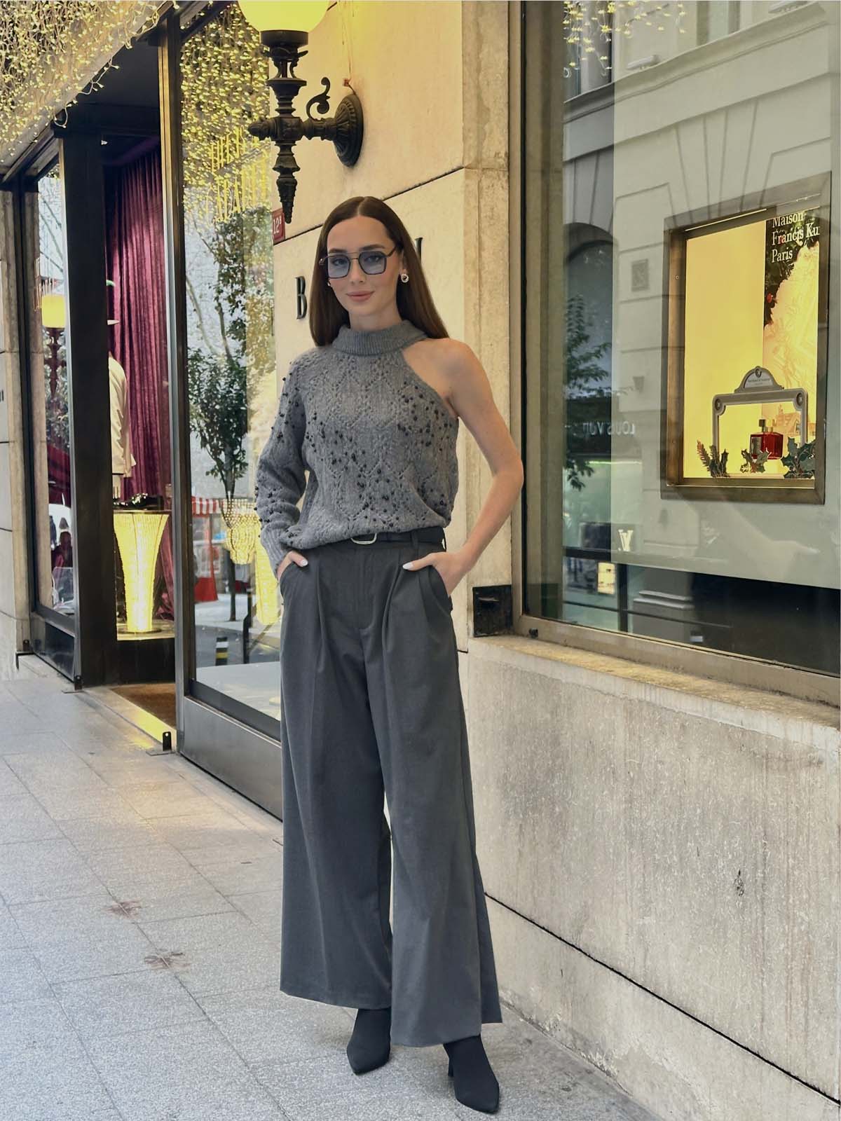 Şardon Omuz Detaylı Kazak