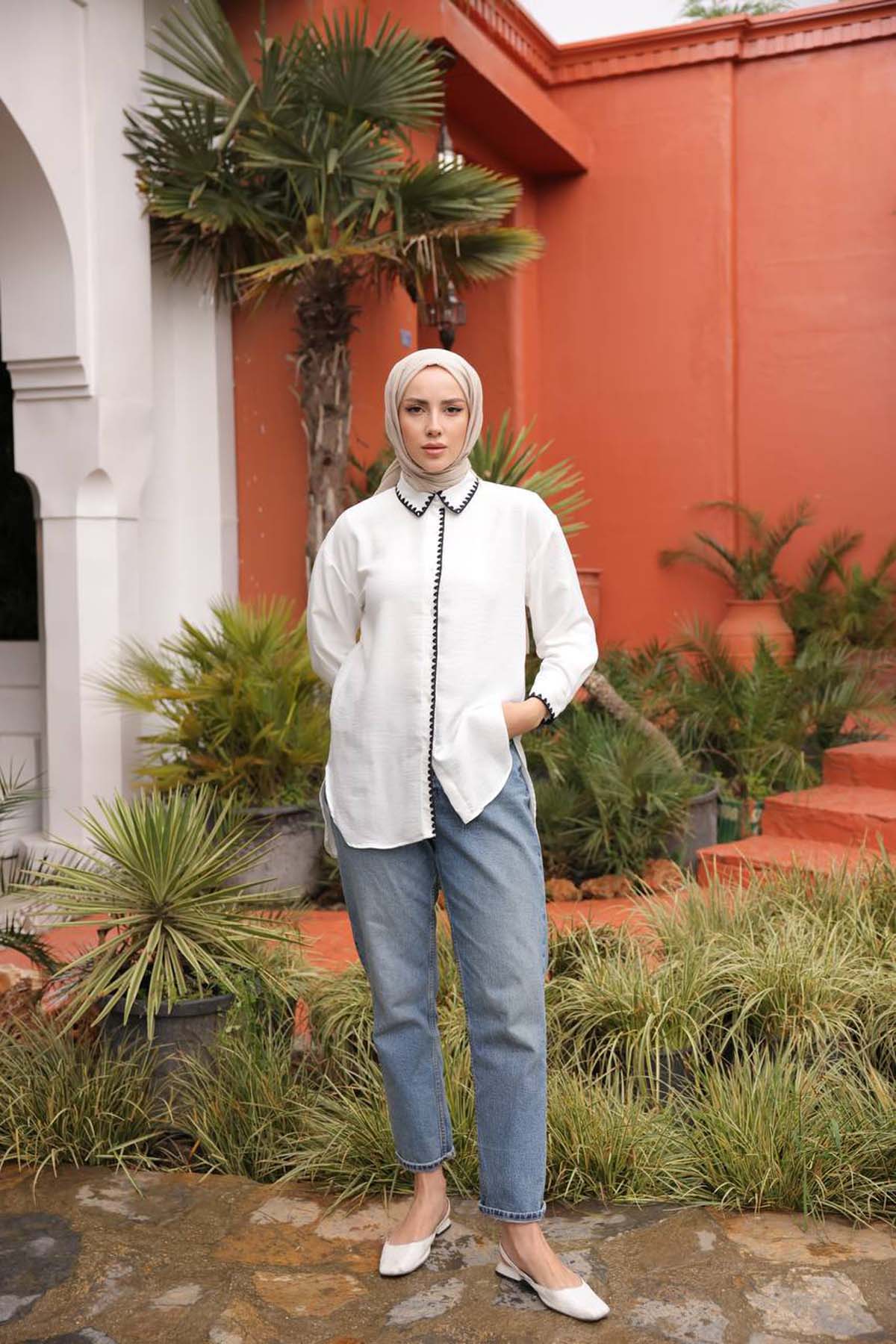 Gül Nakış Gömlek