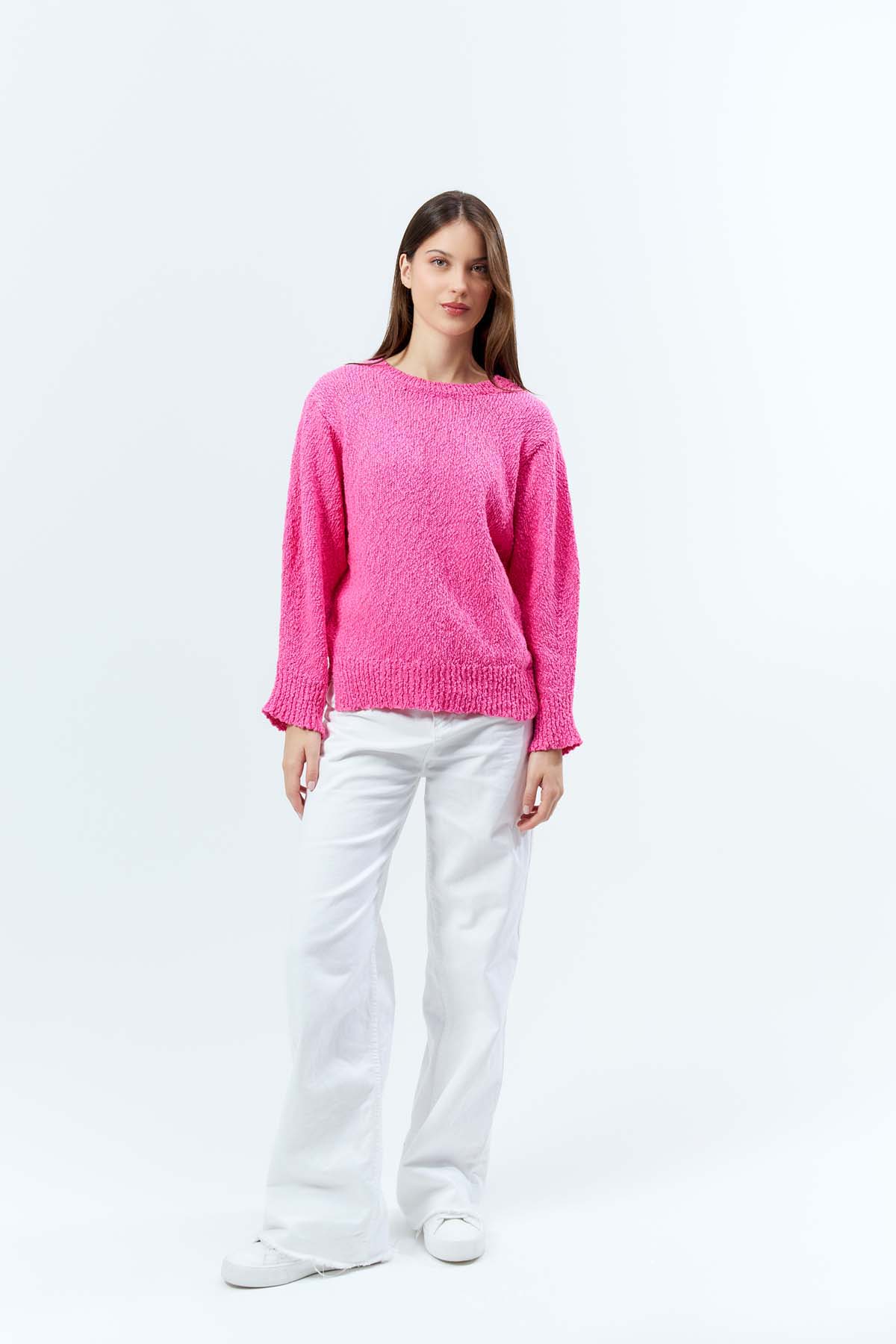 Pamuk Arka Dekolteli Kazak