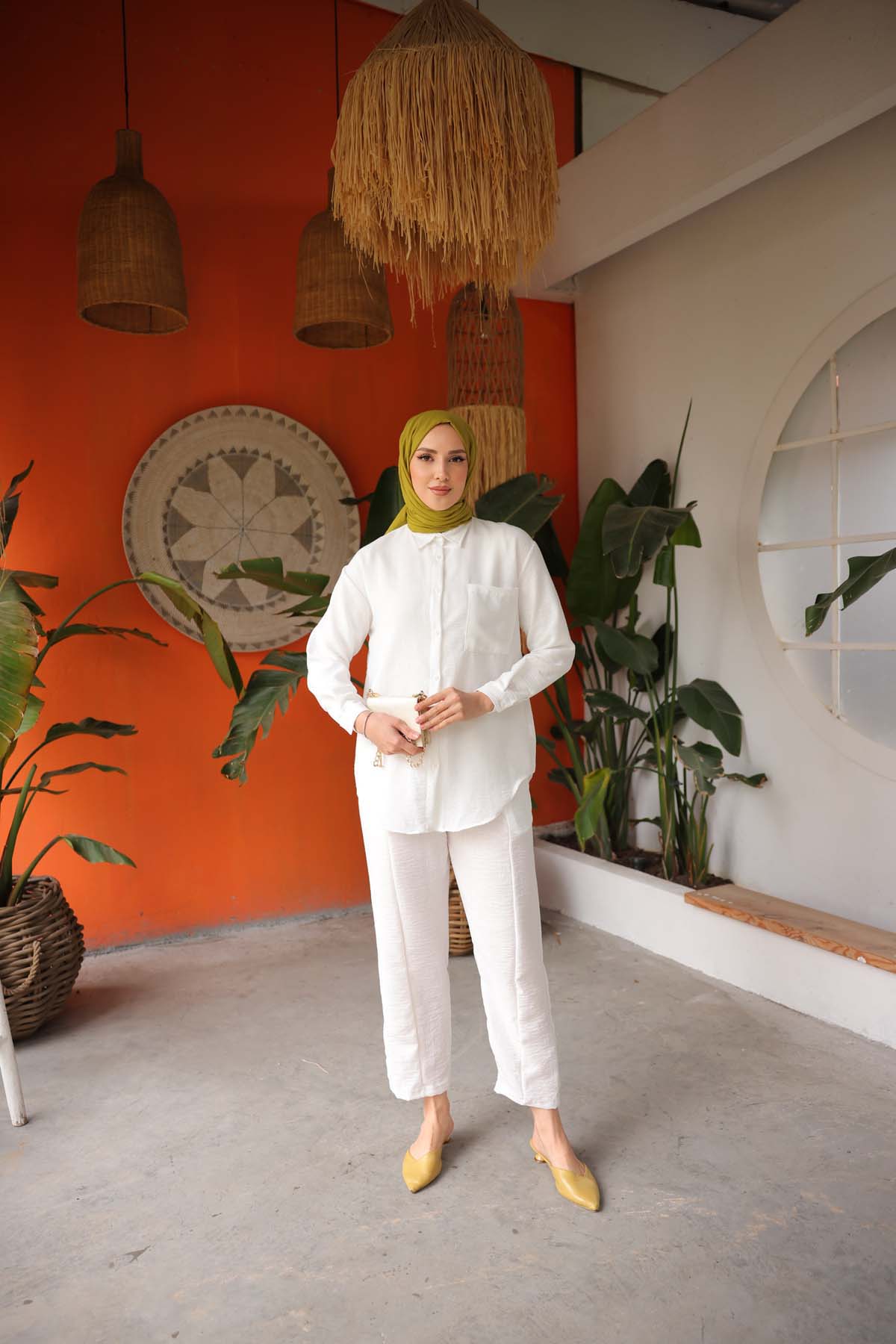 TEK CEPLİ KETEN İKİLİ TAKIM