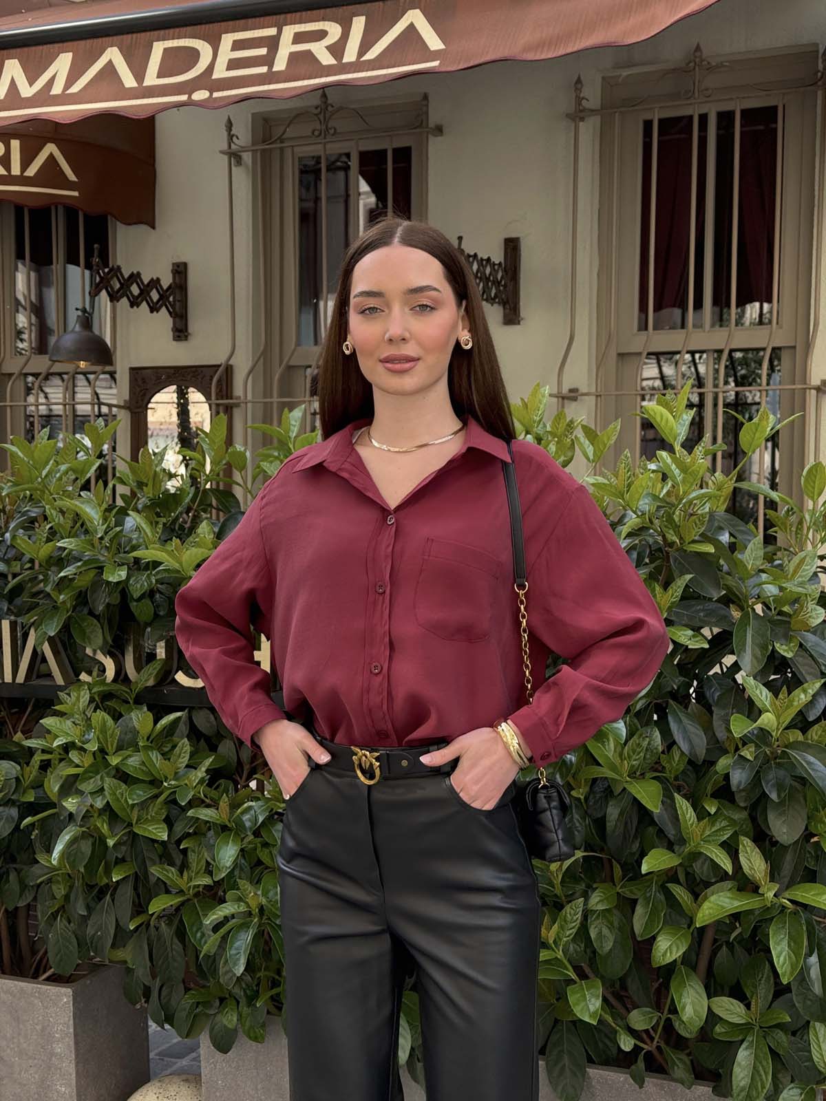 Tek Cepli   Modal Gömlek