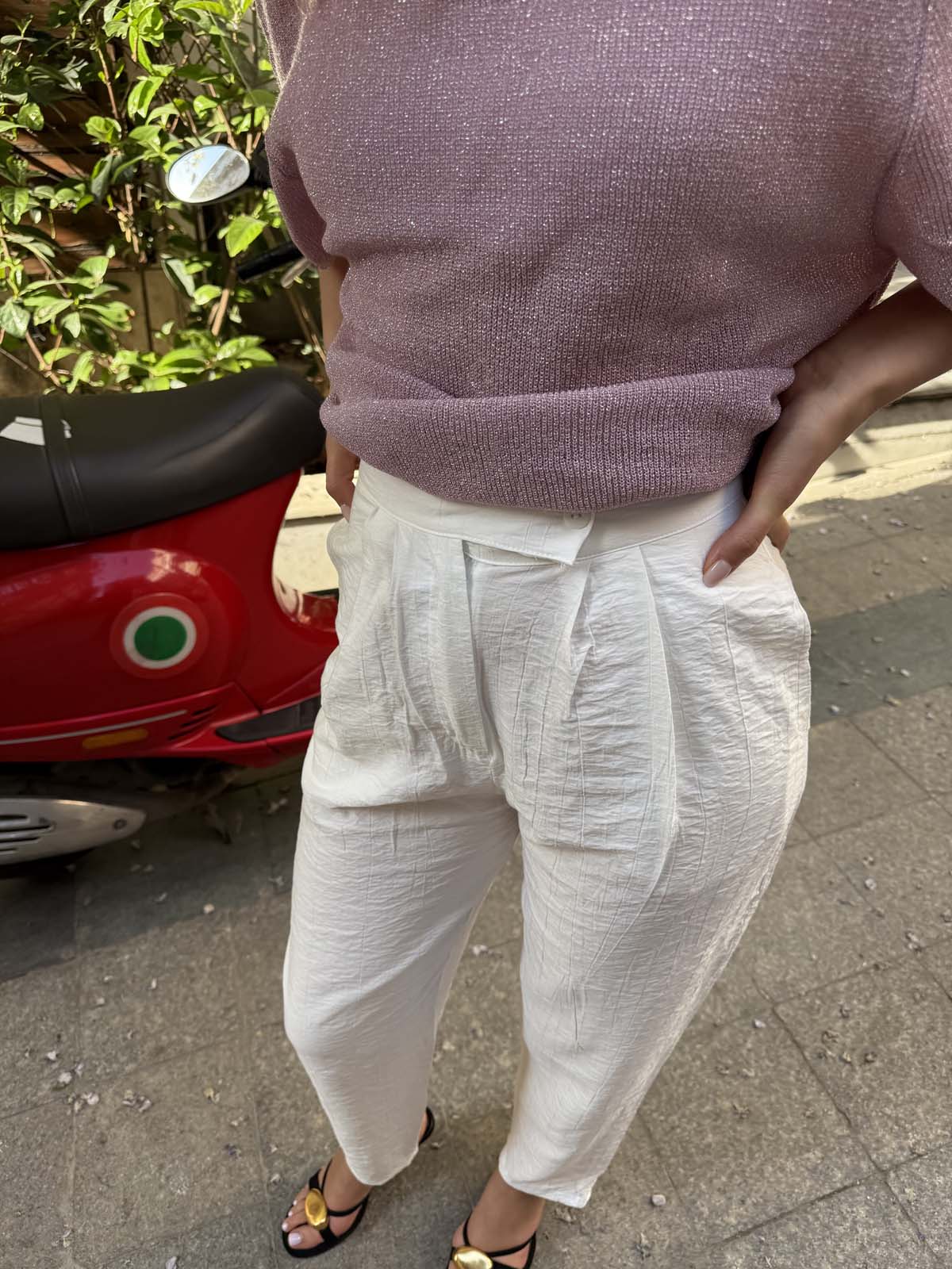 Çift  Pileli  Pantolon