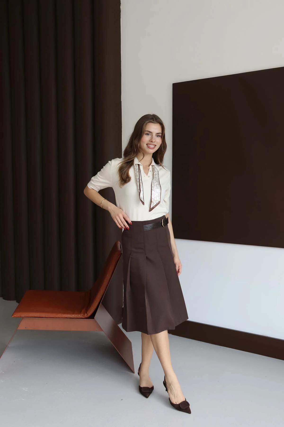 Korsman Flarlı Kısa Kazak