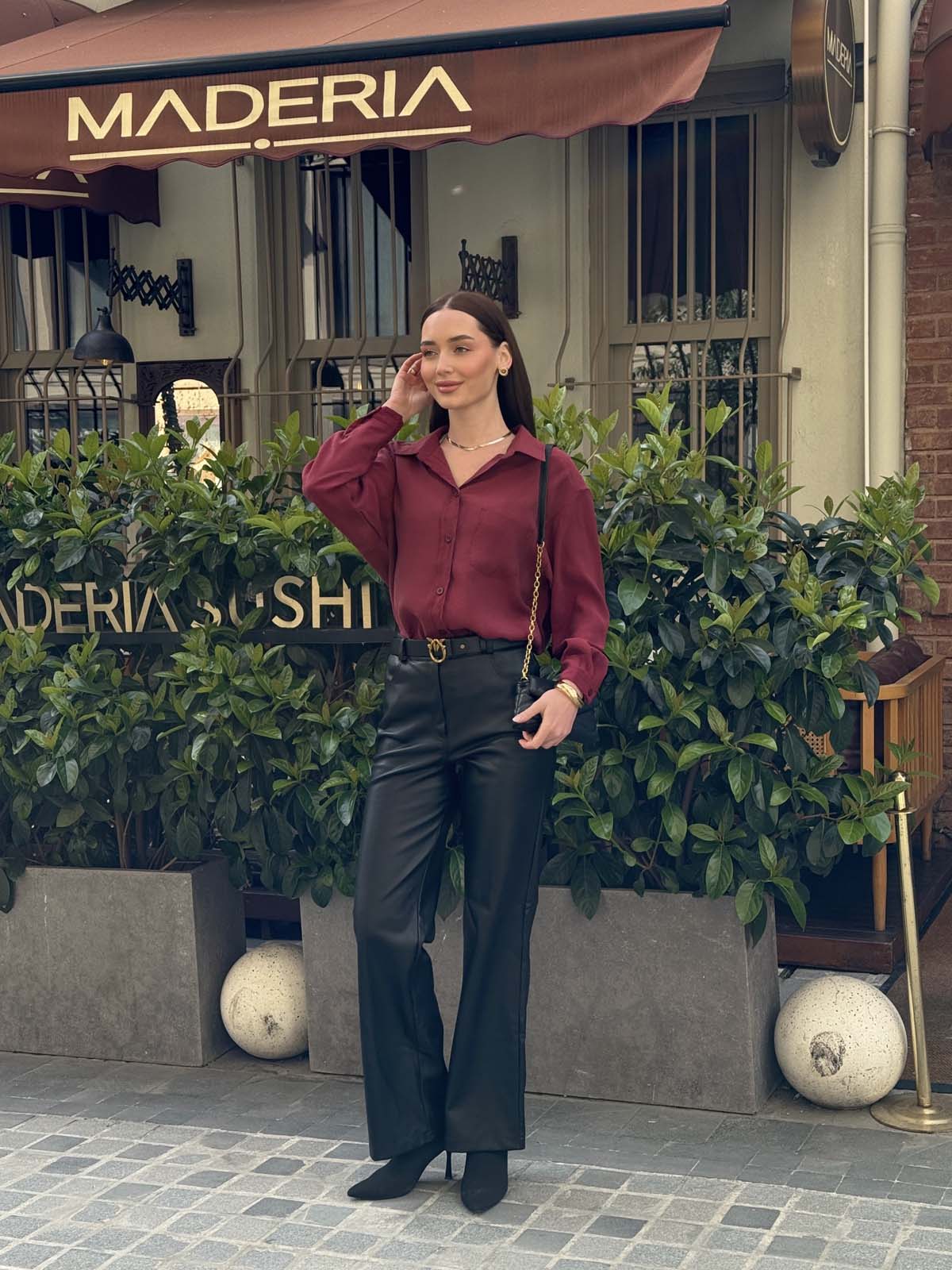 Tek Cepli   Modal Gömlek