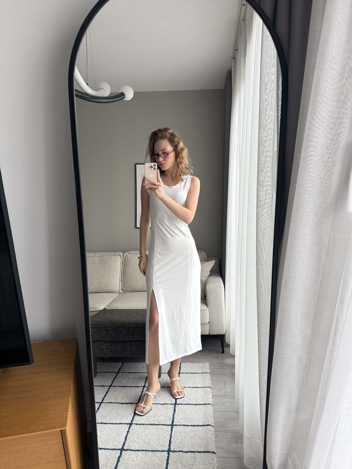 YIRTMAÇLI PENYE ELBİSE