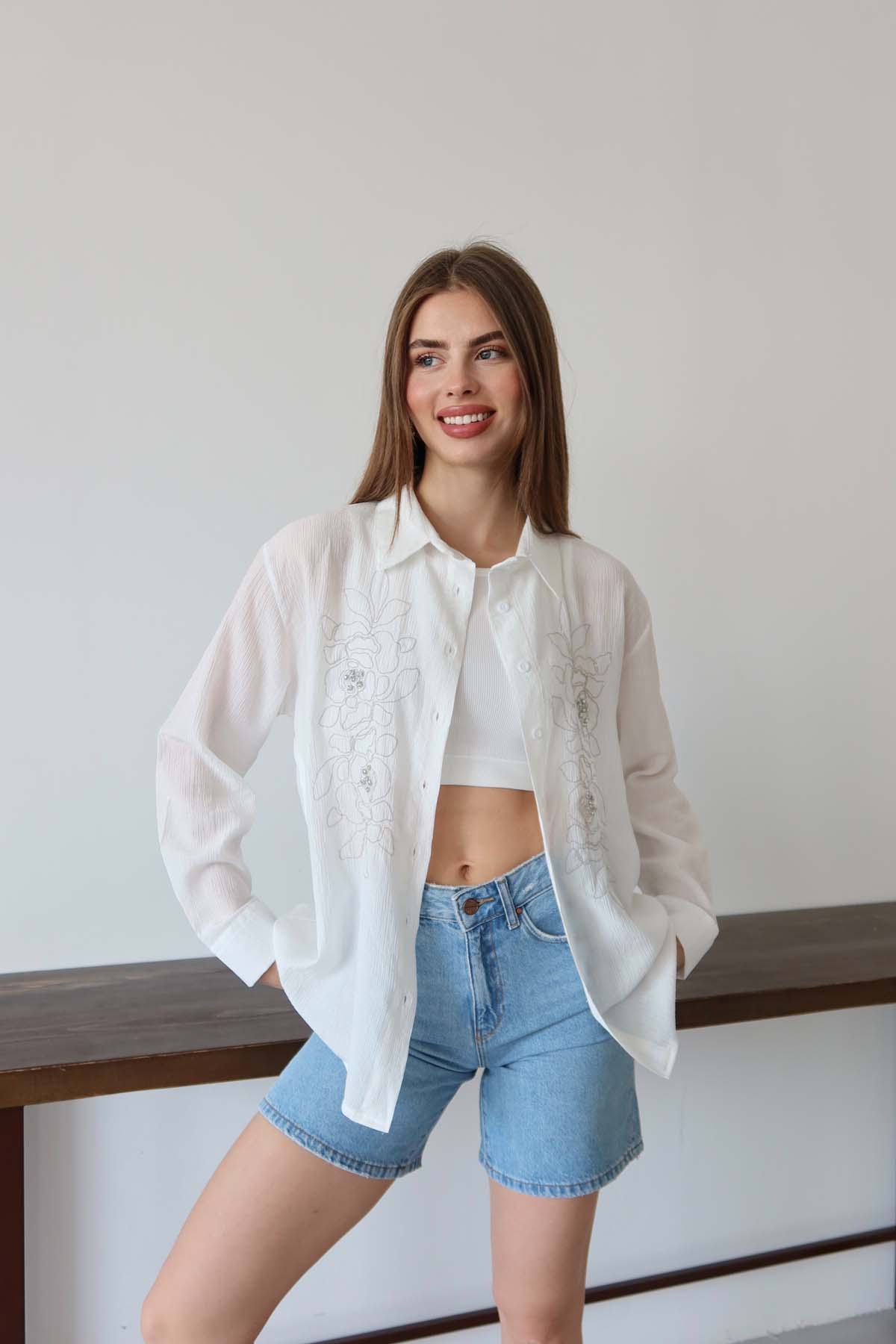 ZİNCİR NAKIŞLI GÖMLEK