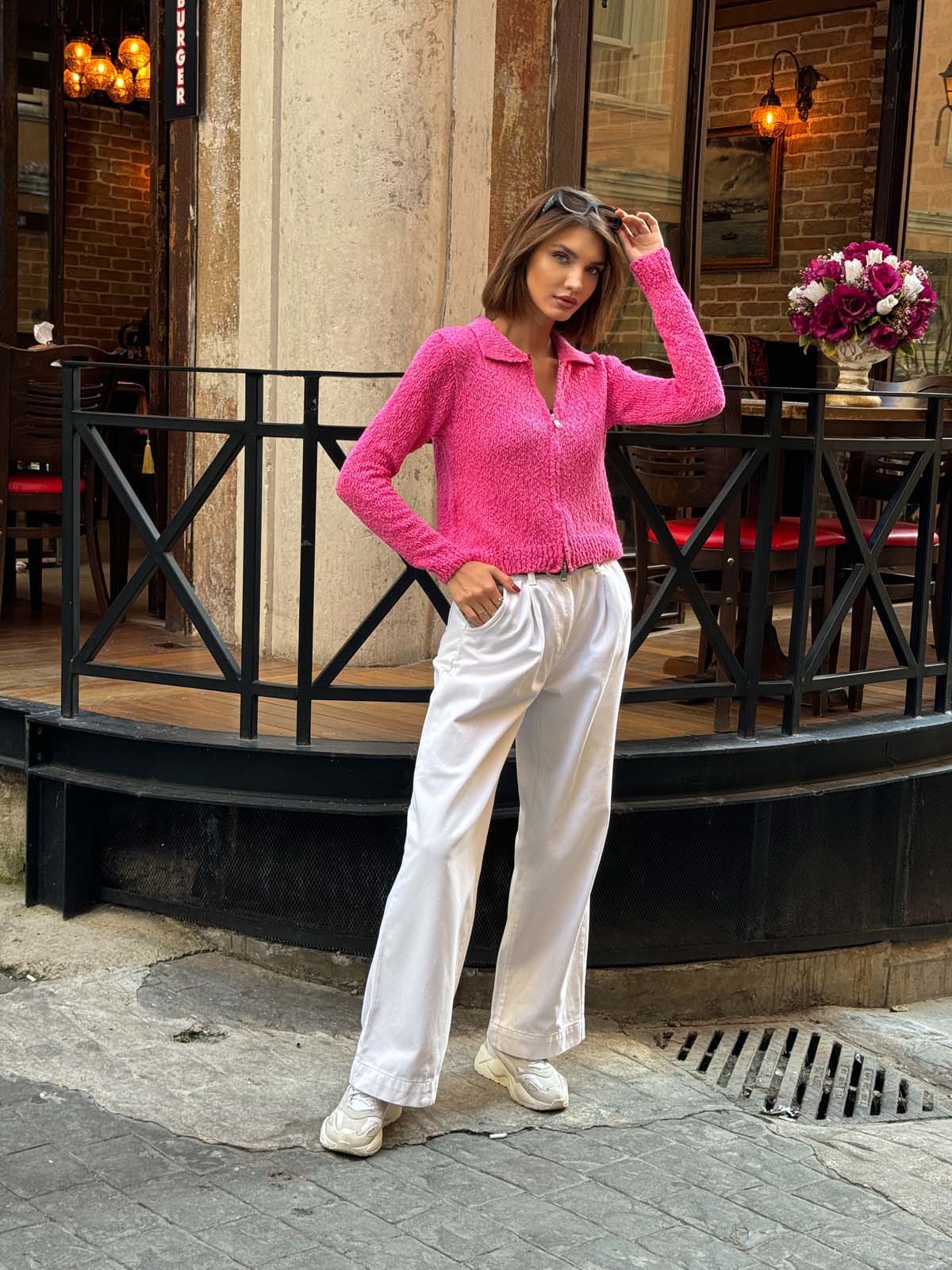 Pamuk Gömlek Yaka Hırka