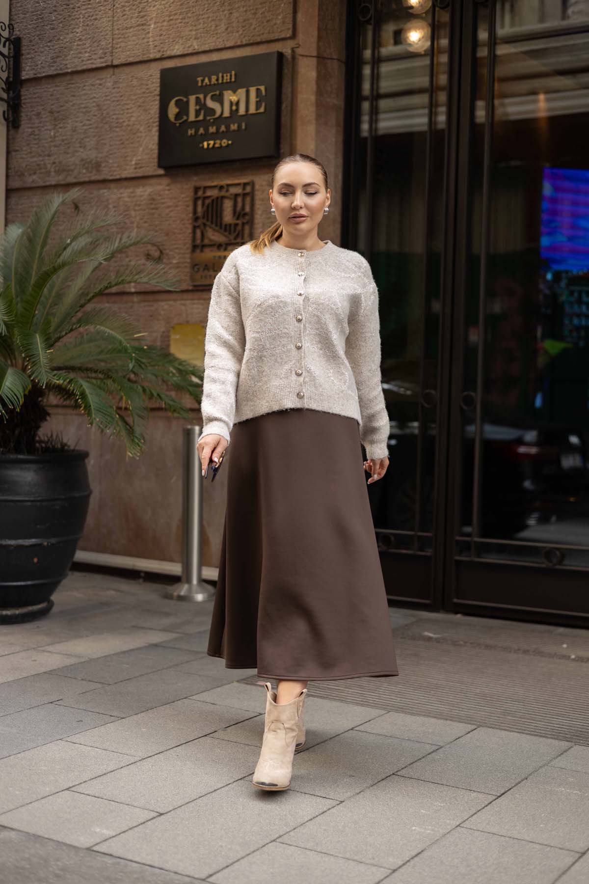 Oslo Düğmeli Pullu Ceket