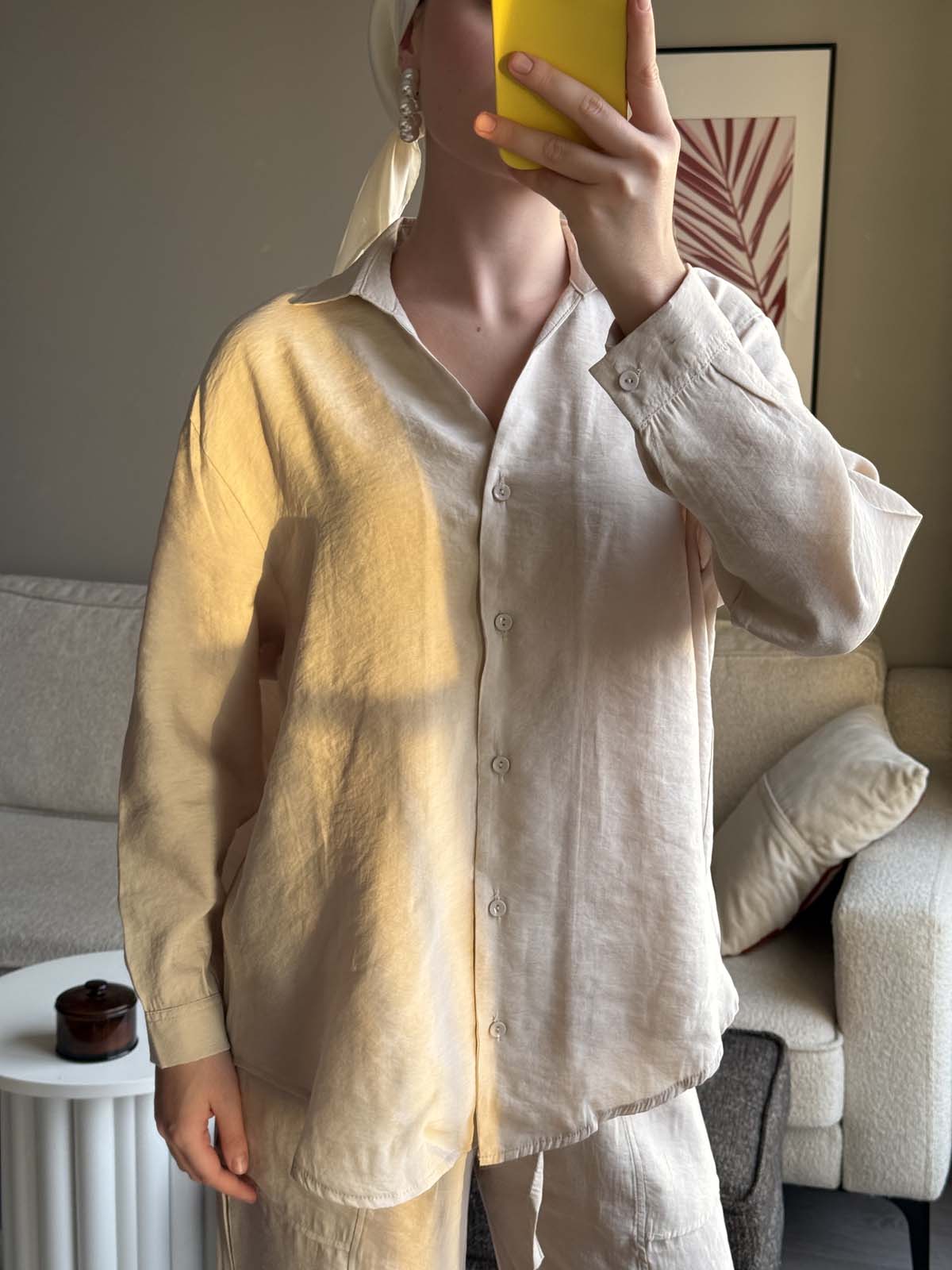 V Yaka  Modal  Gömlek