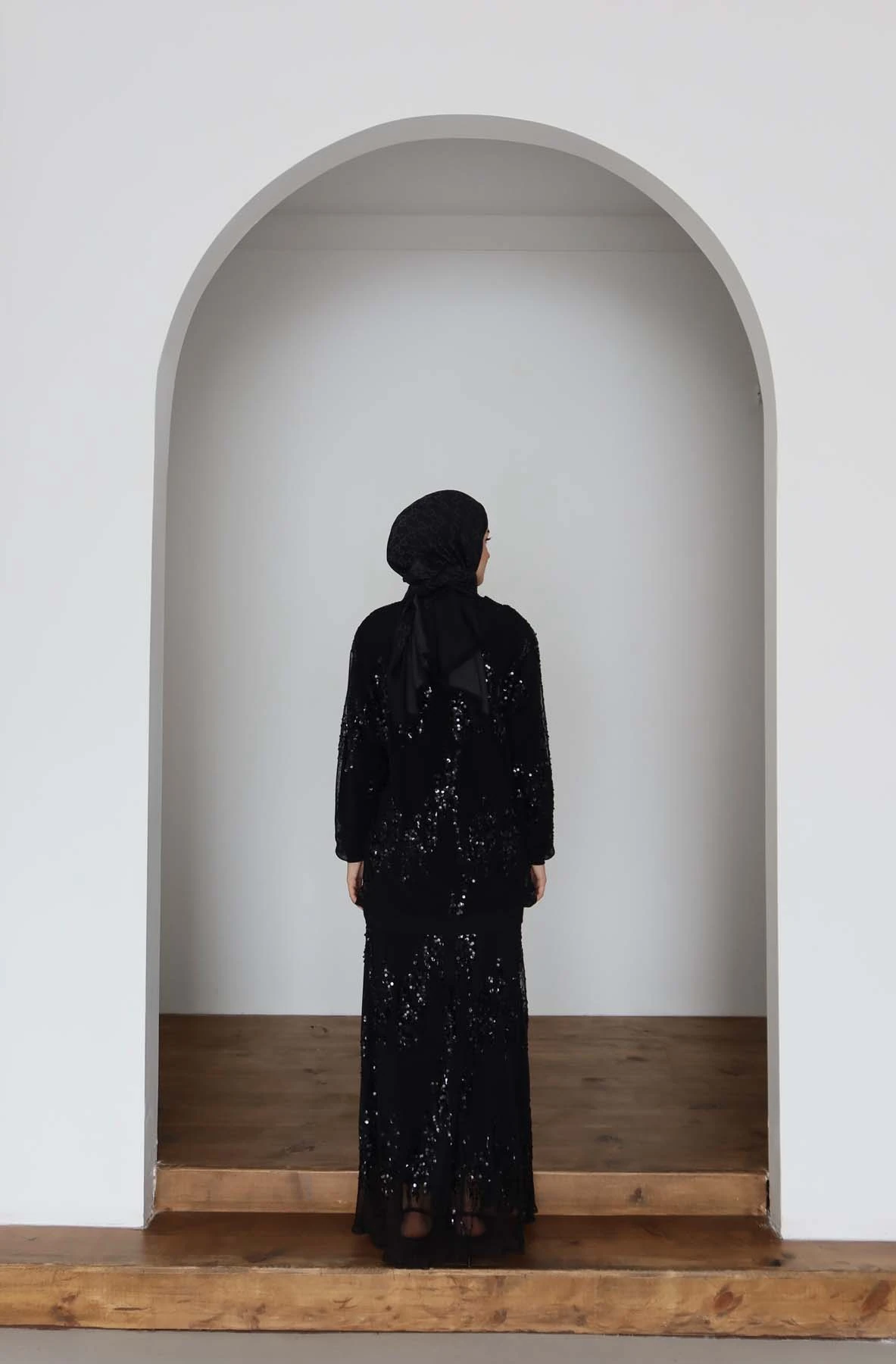 Pullu Tüllü  Uzun Tunik