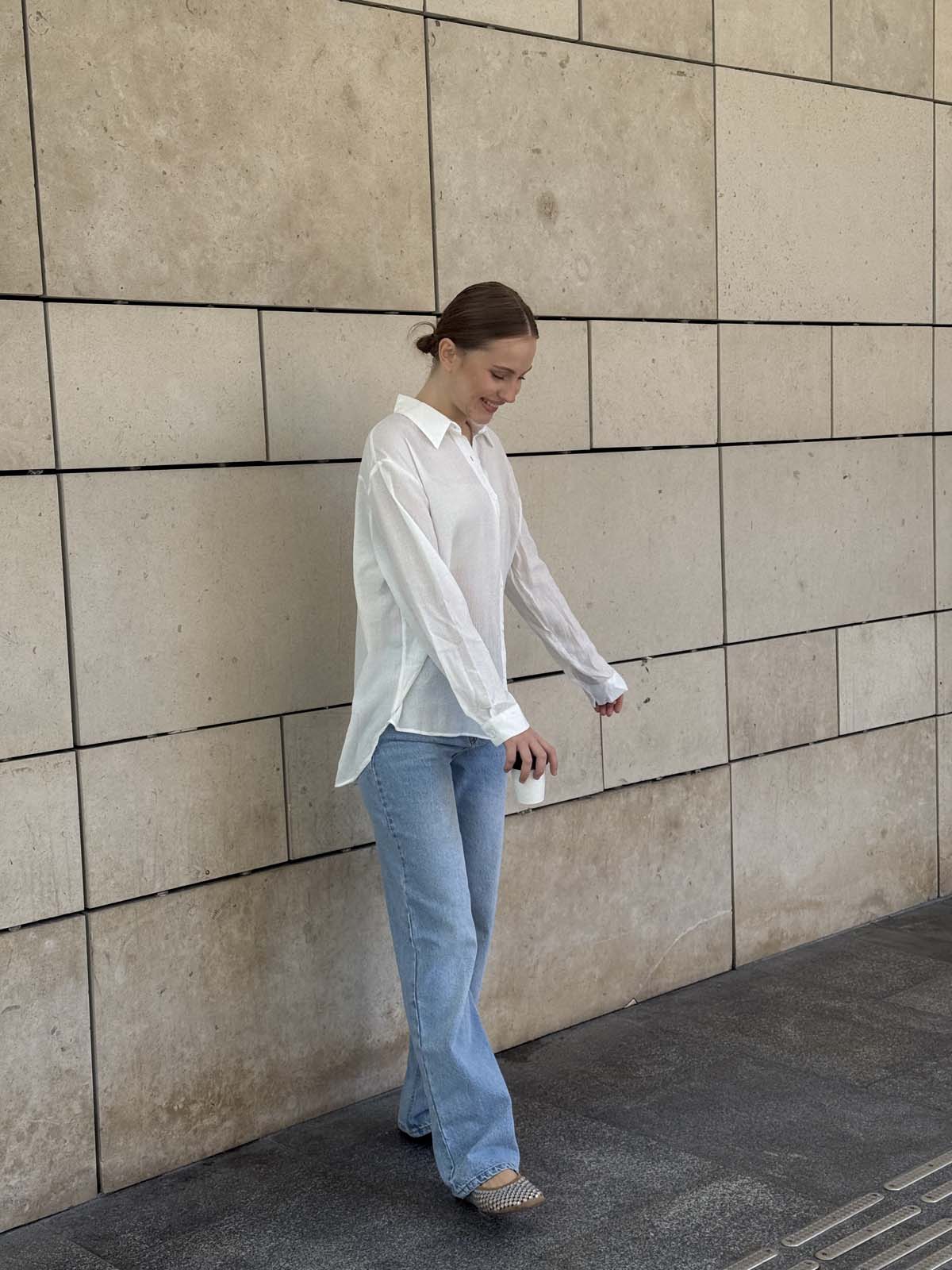 Önü  Kuş Nakışlı  Gömlek