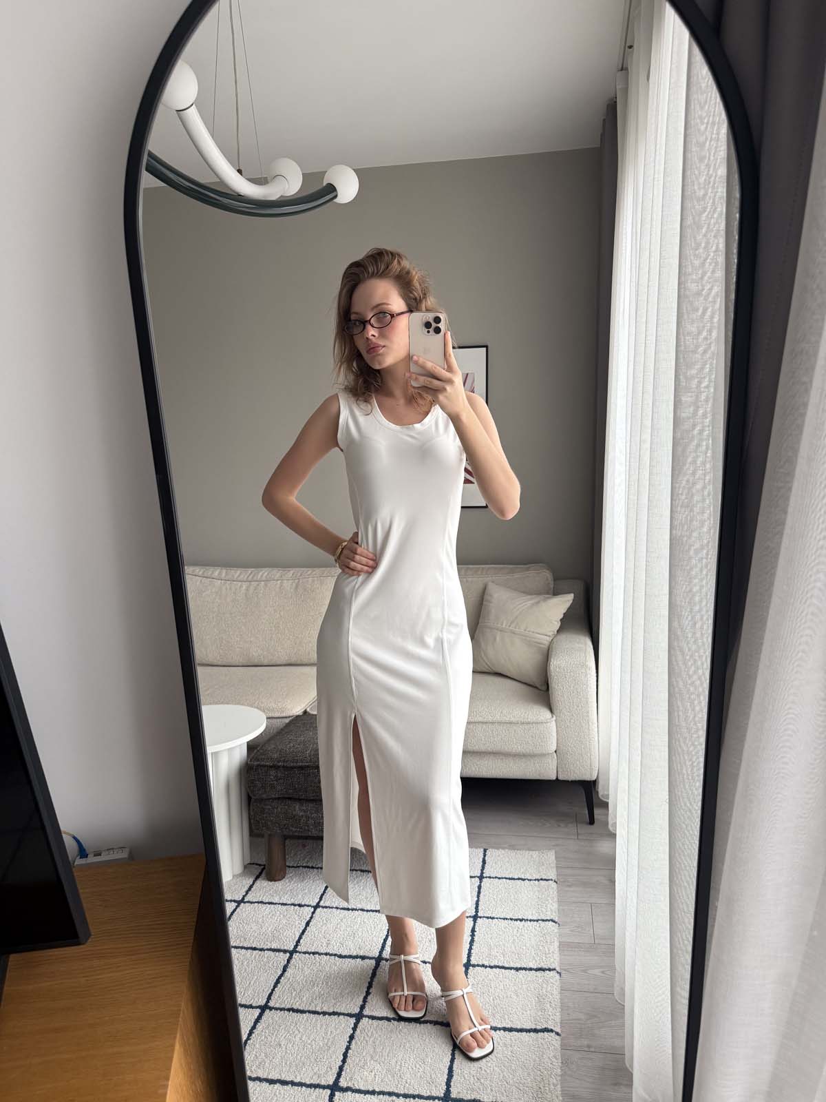 YIRTMAÇLI PENYE ELBİSE