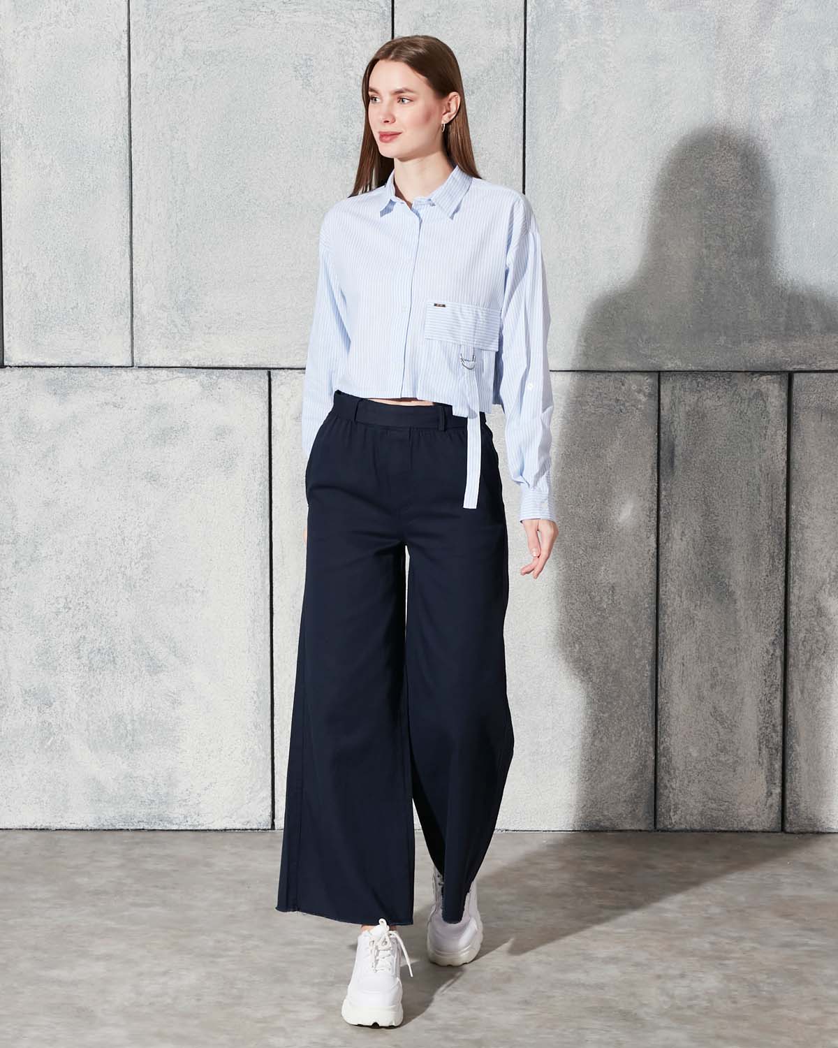 Çizgili Pamuk Gömlek