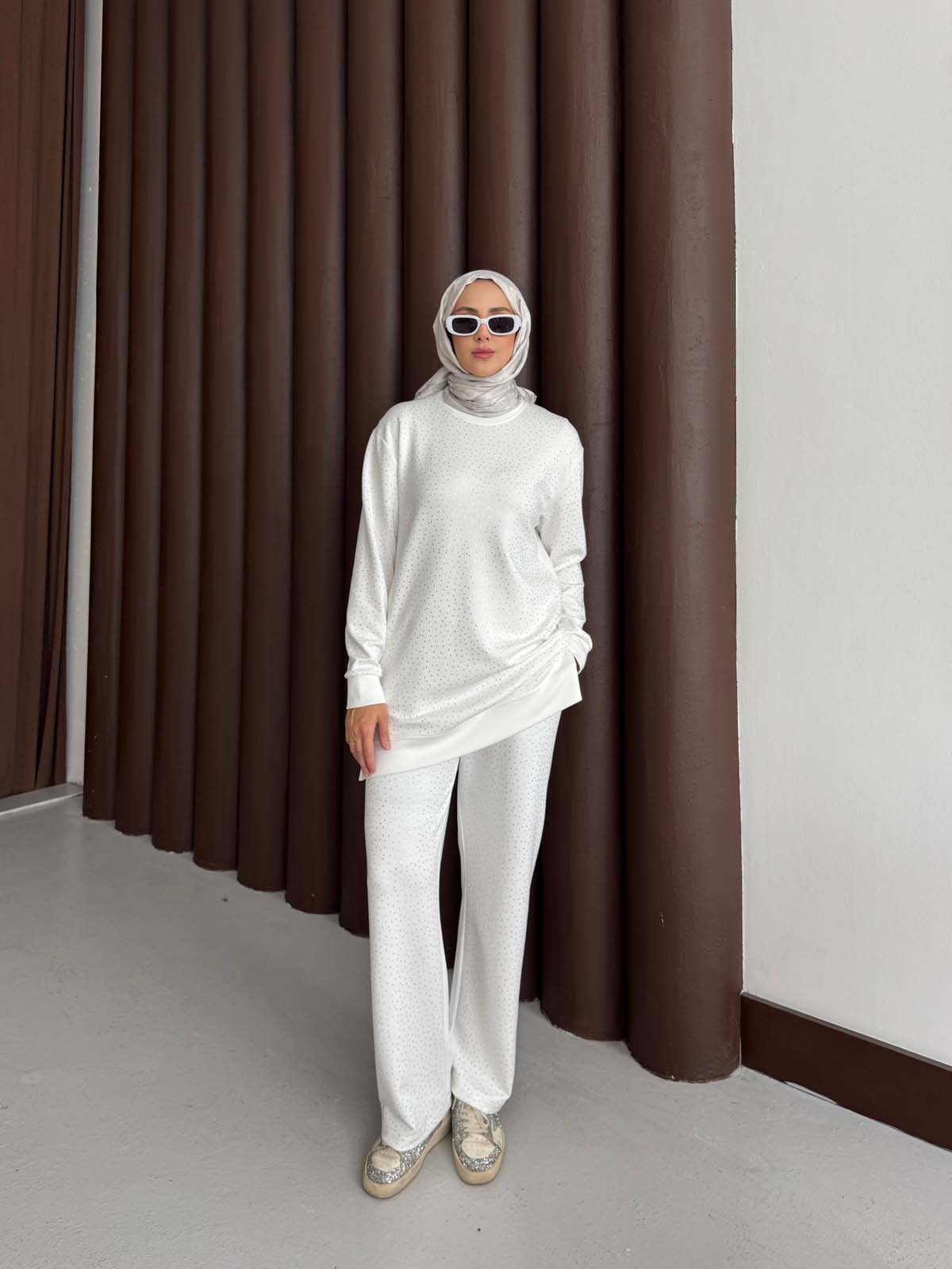 Şık Taşlı Salaş İkili Takım