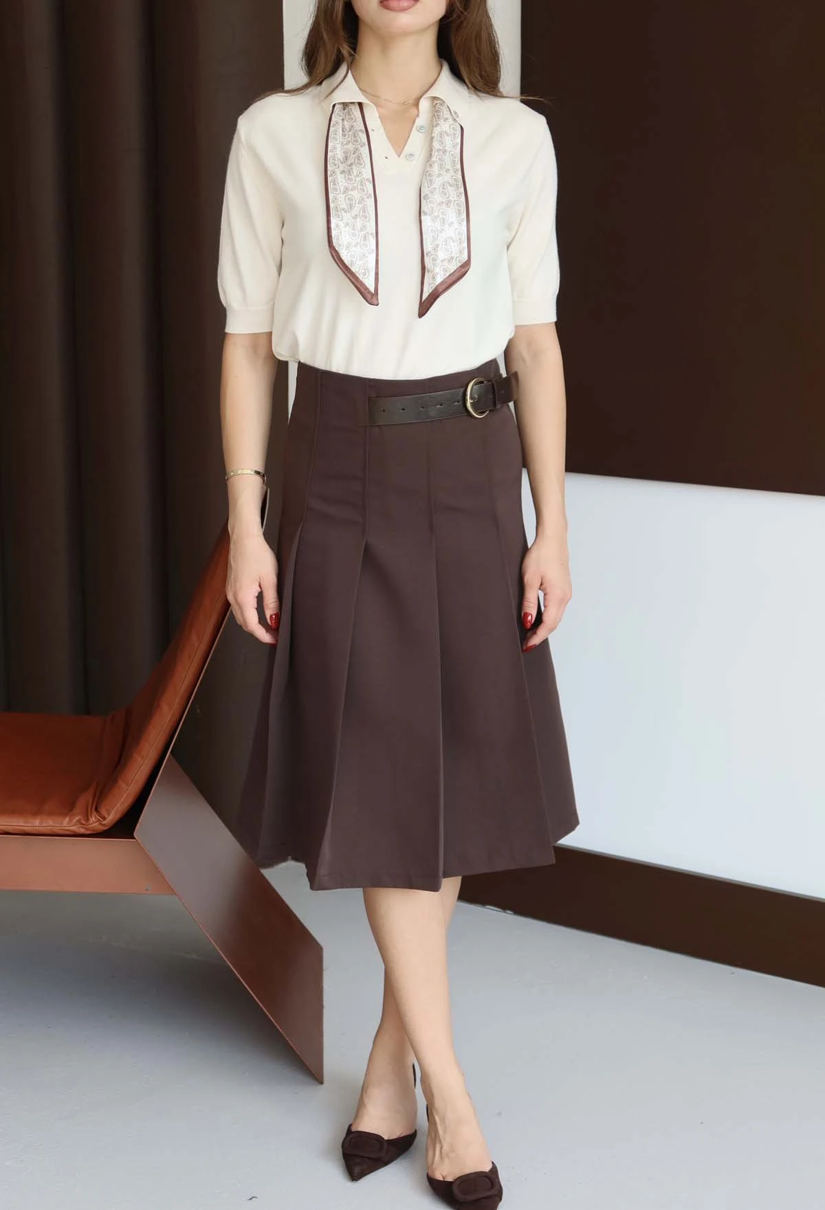 Korsman Flarlı Kısa Kazak