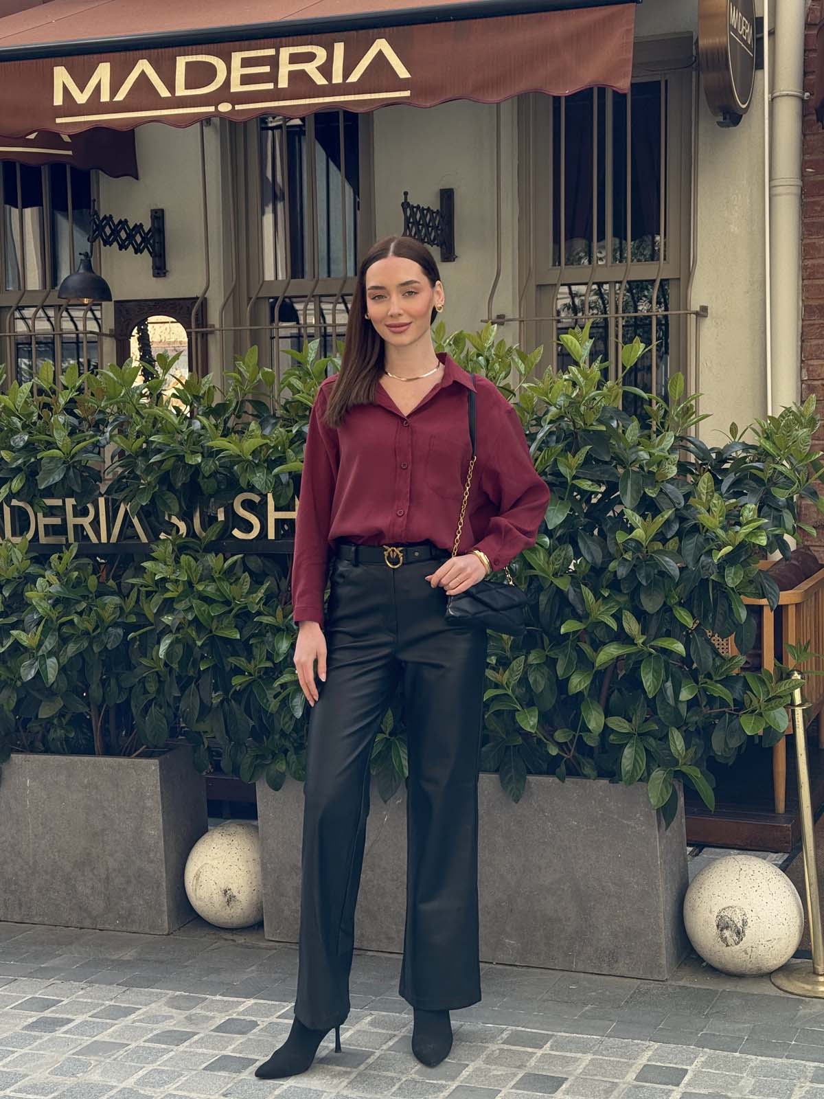 Tek Cepli   Modal Gömlek