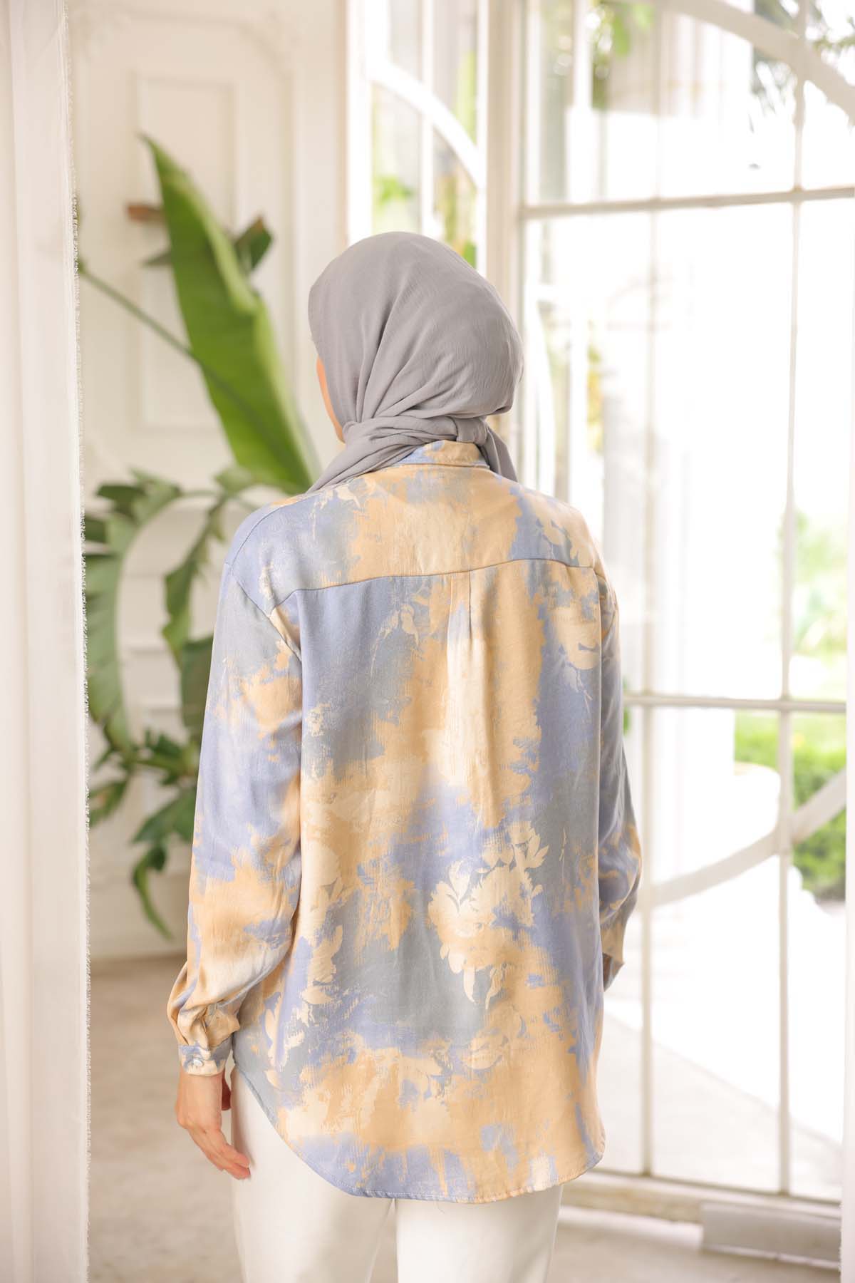 Desenli Cepsiz Gömlek