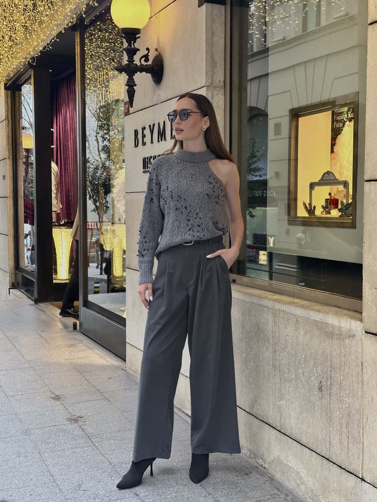 Şardon Omuz Detaylı Kazak