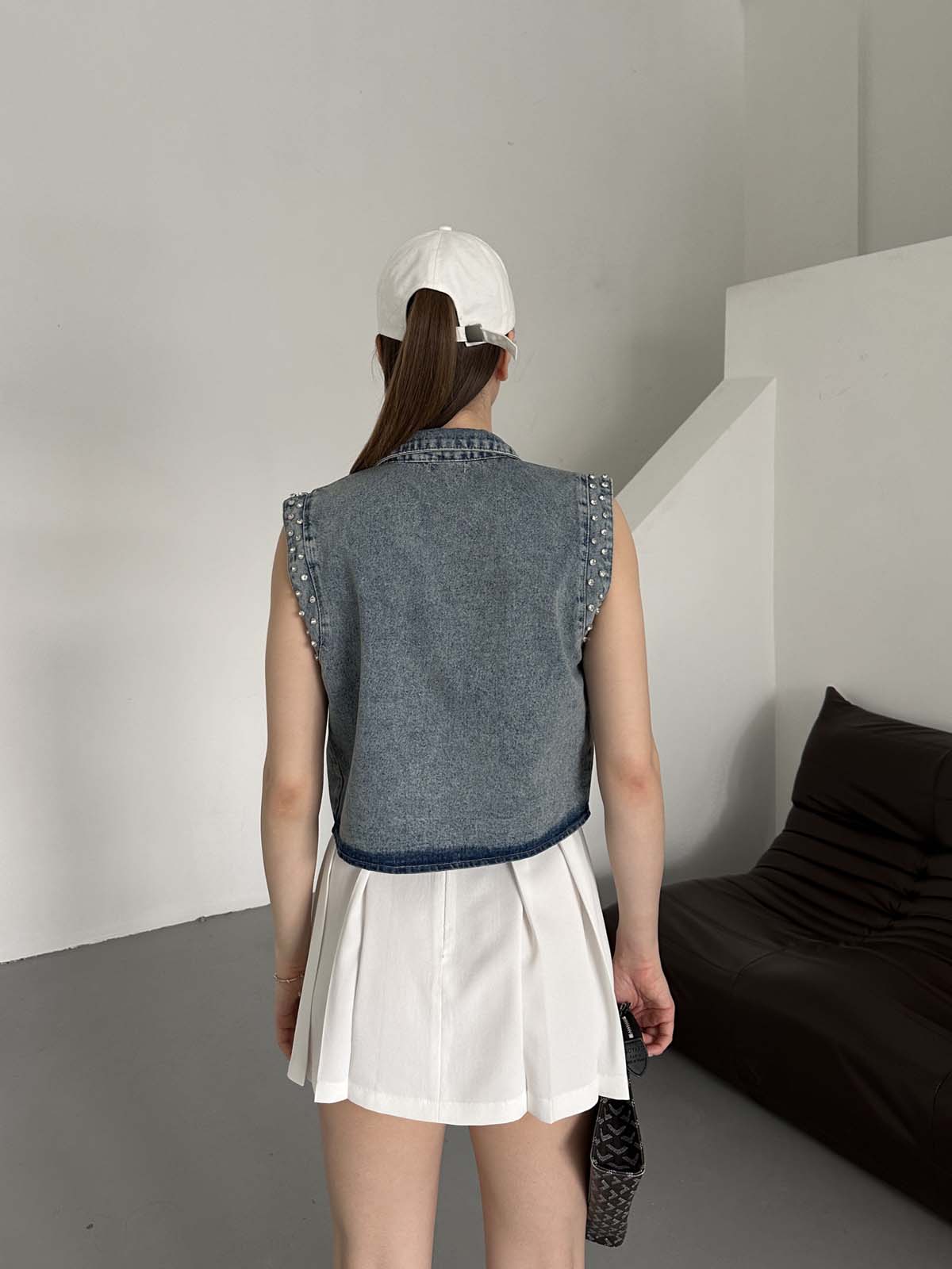 Kolevi  Cepi Taşlı Kolsuz  Yelek