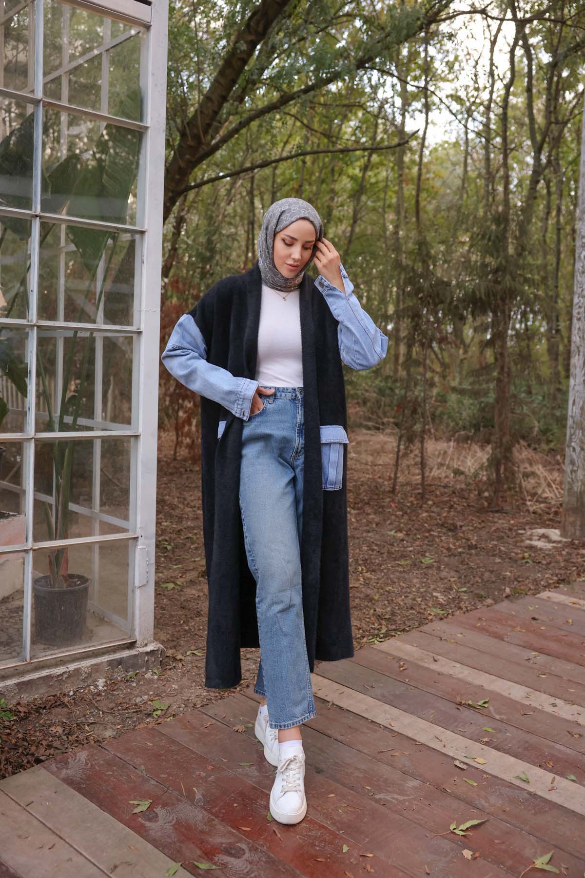 Angora Kot Cepli Kot Kollu Uzun Hırka