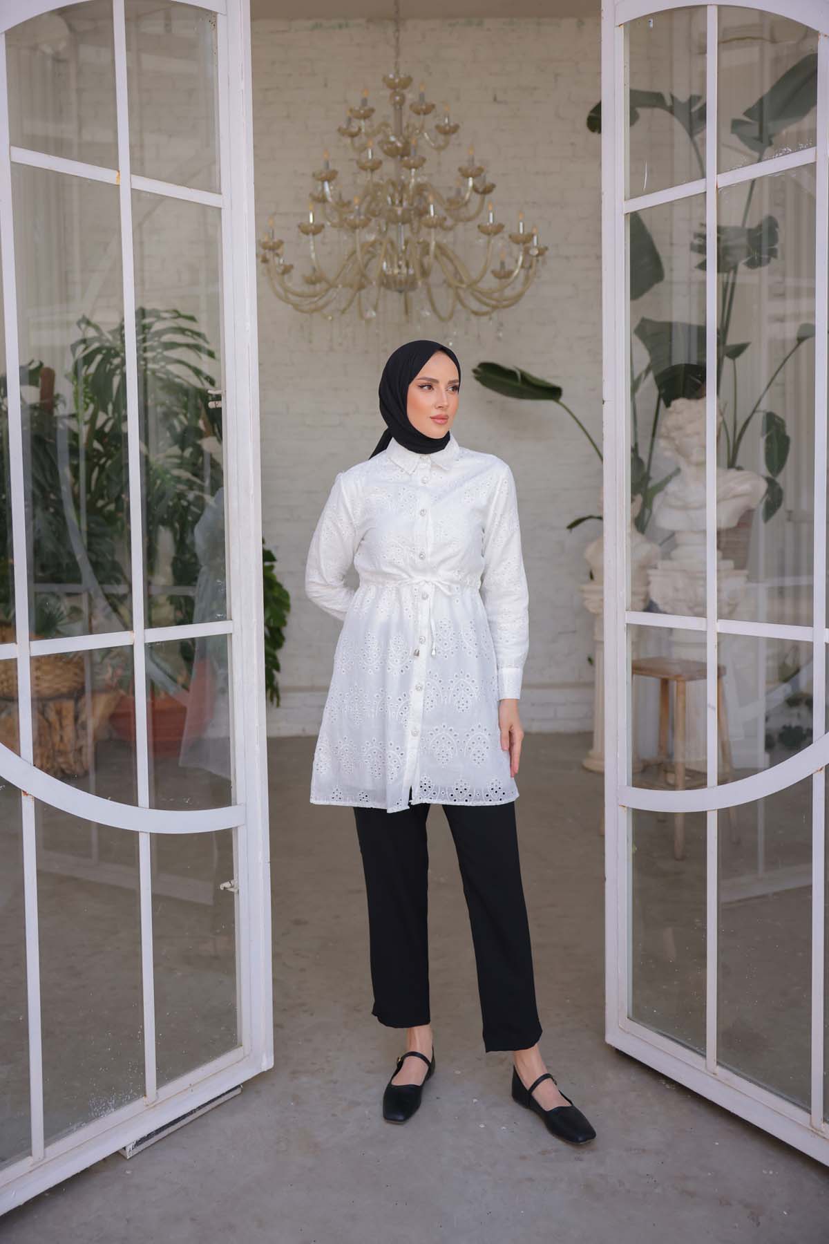 Beli Bağcıklı Tunik