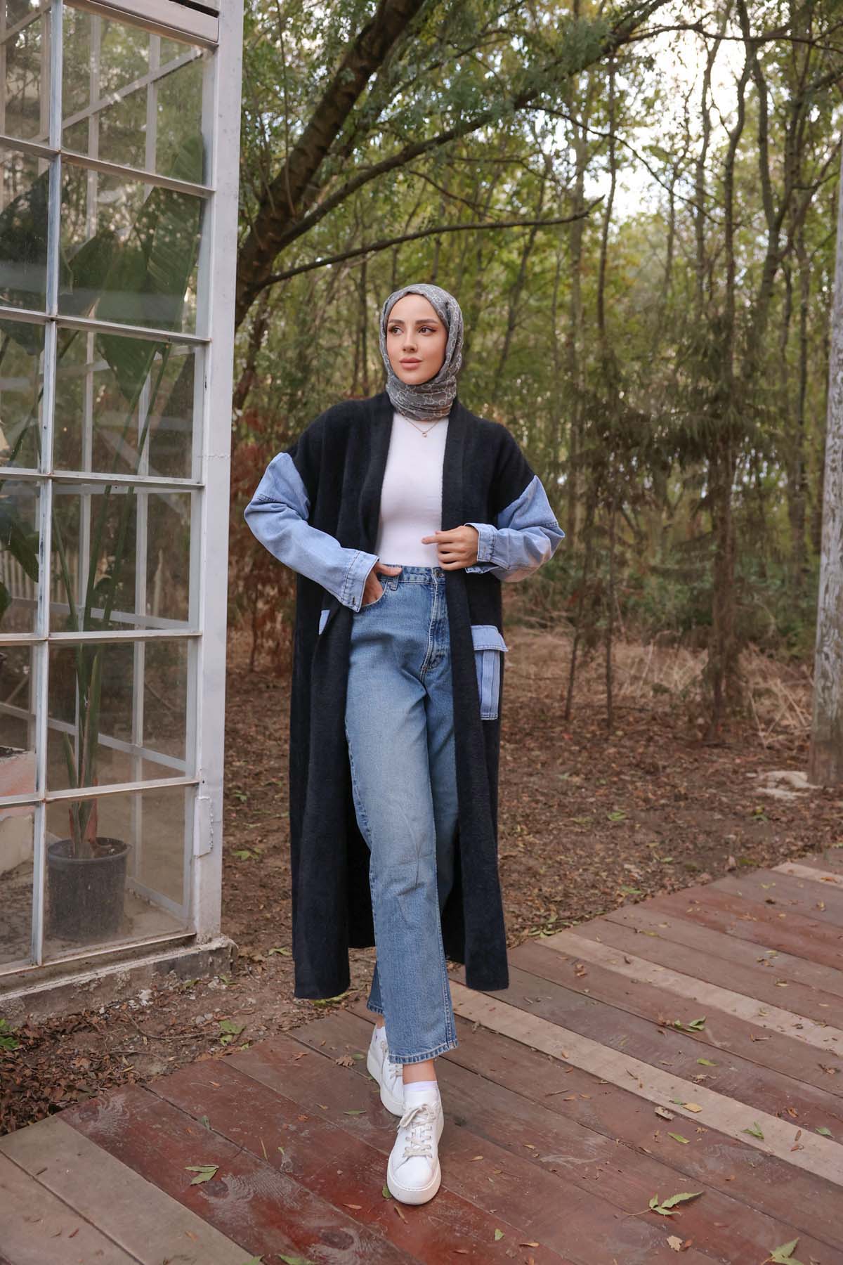 Angora Kot Cepli Kot Kollu Uzun Hırka