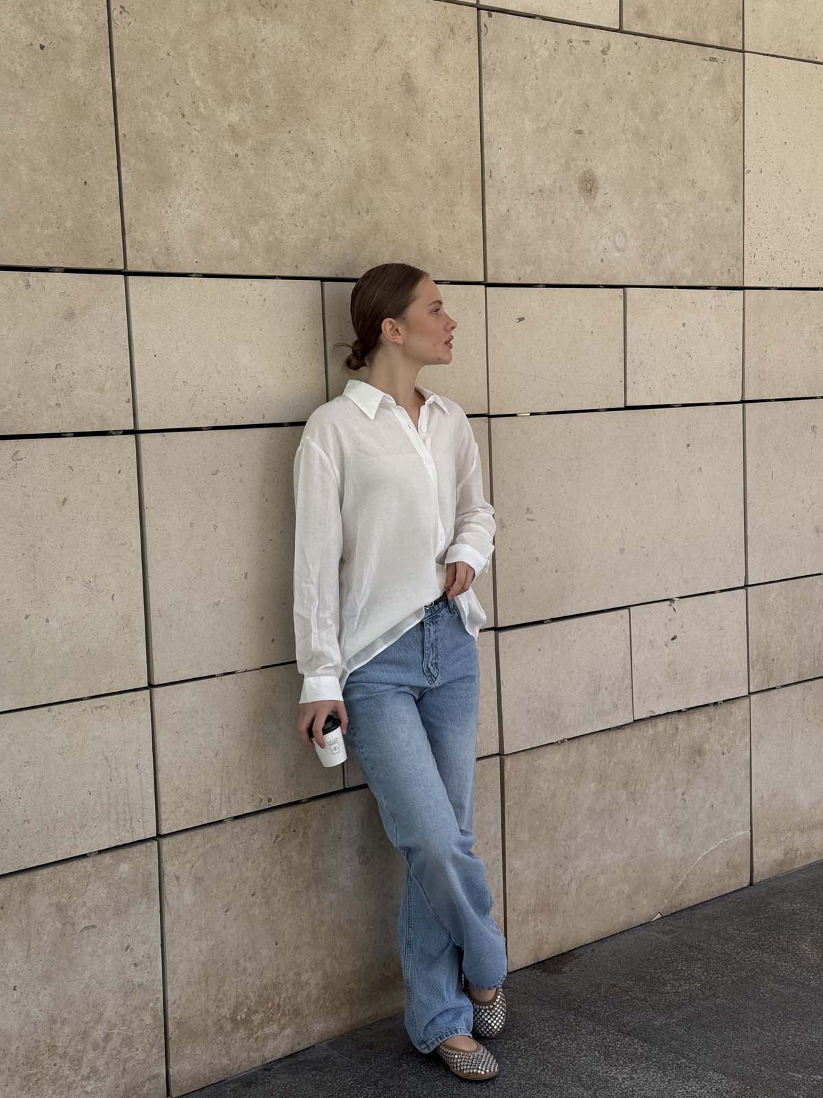 Önü  Kuş Nakışlı  Gömlek