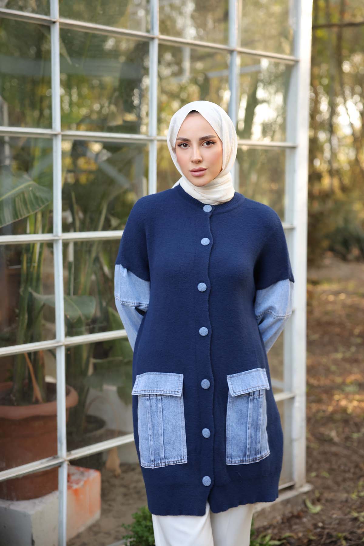 Angora Kot Kollu Kot Cepli Hırka