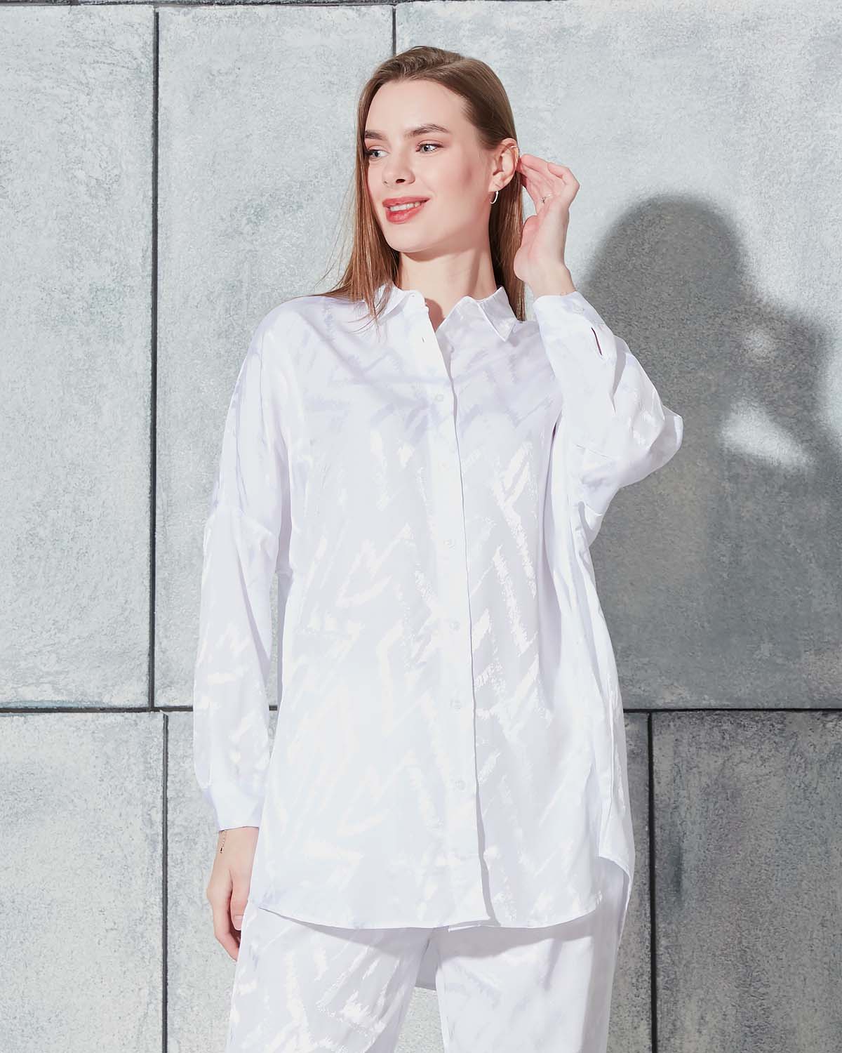 Ekru Jakar Saten Takım