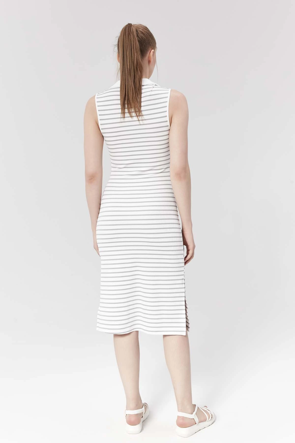 Polo Yakalı Sıfır  Kol Elbise