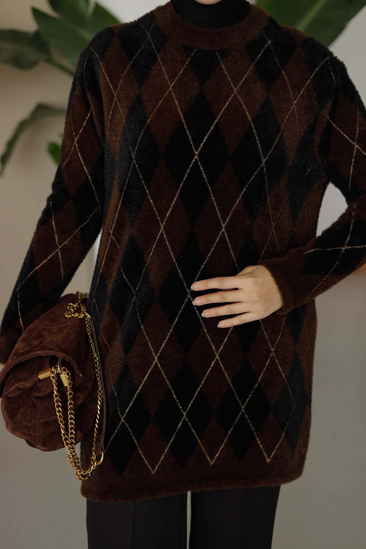 Baklava Desen Simli Tunik