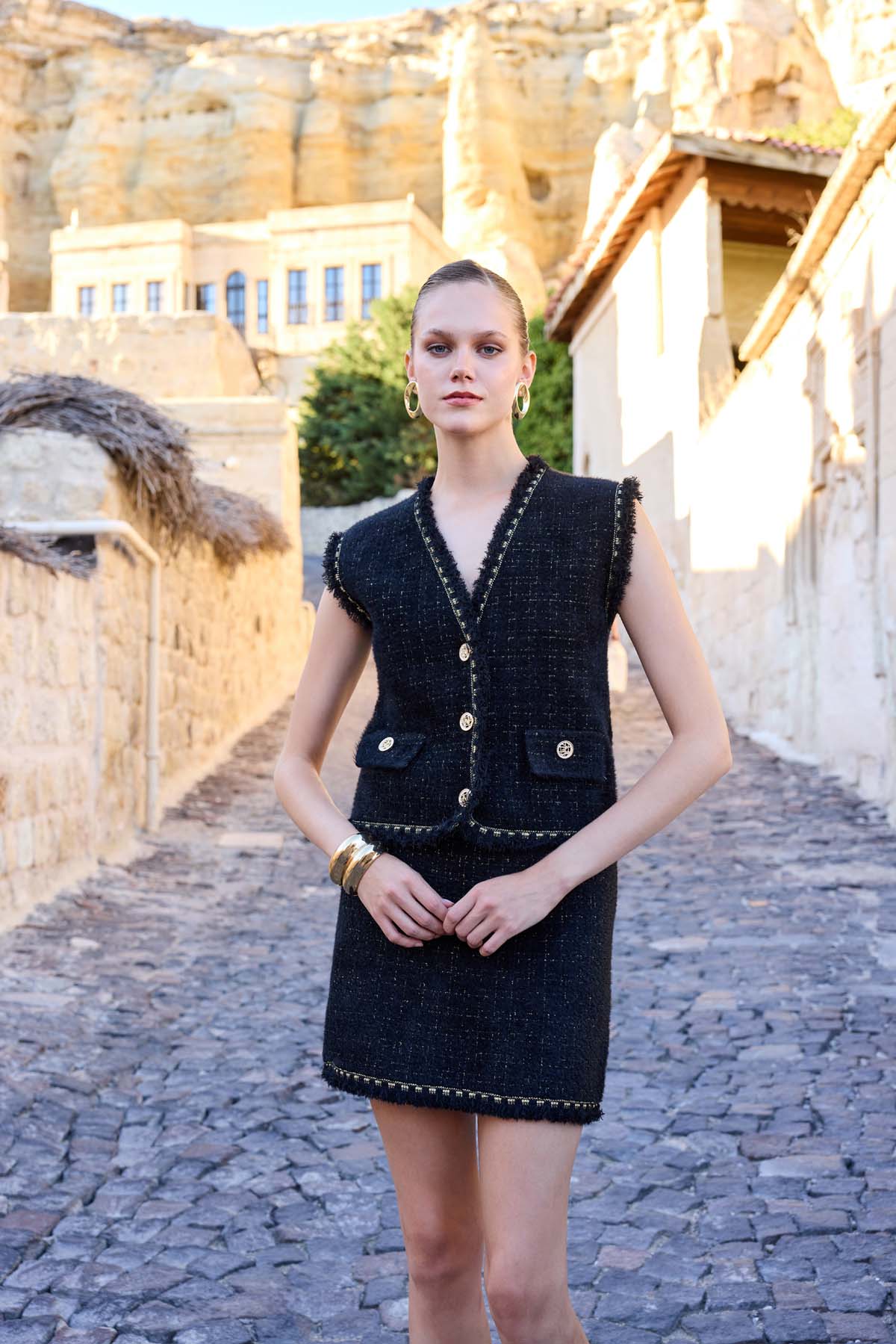 Sim ve Püskül Detaylı Etek