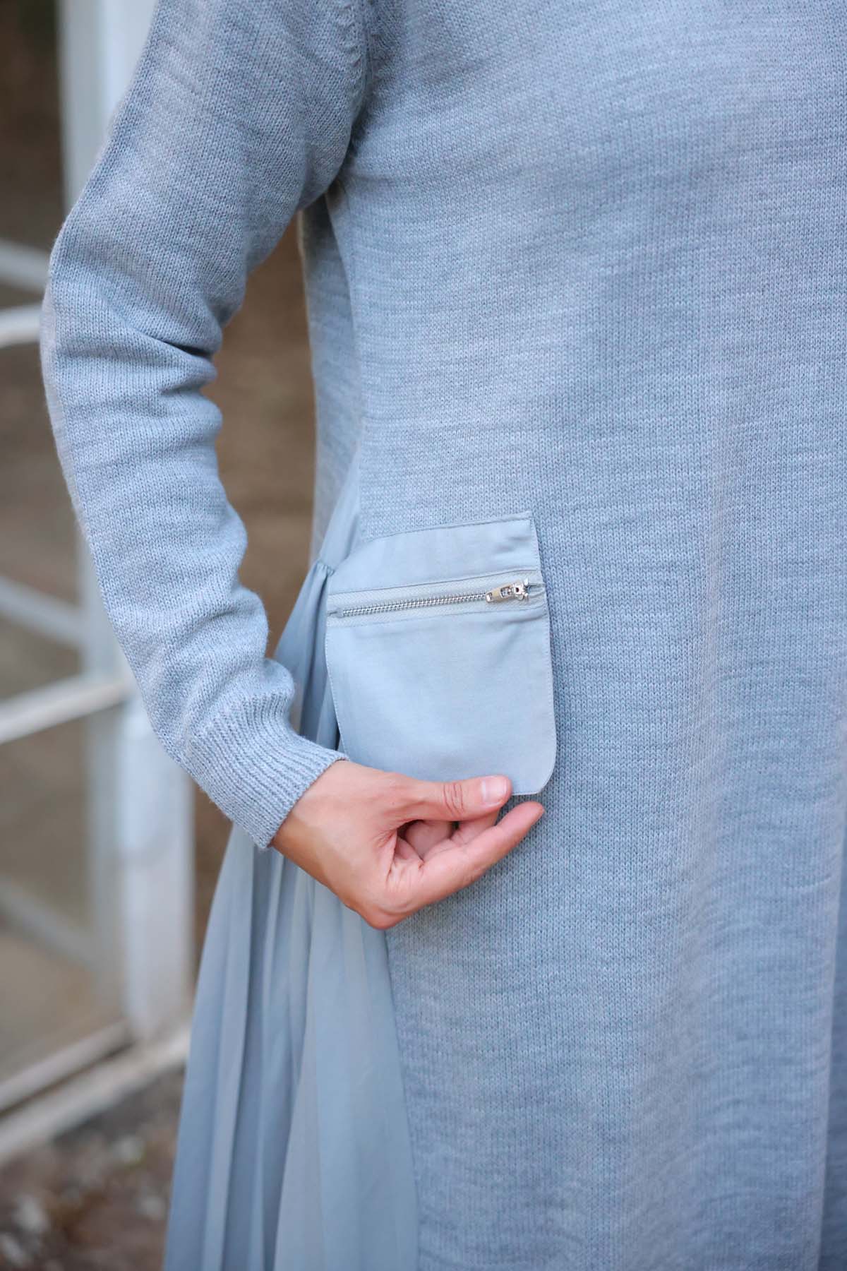 Cepli Kenari Piliseli Elbise