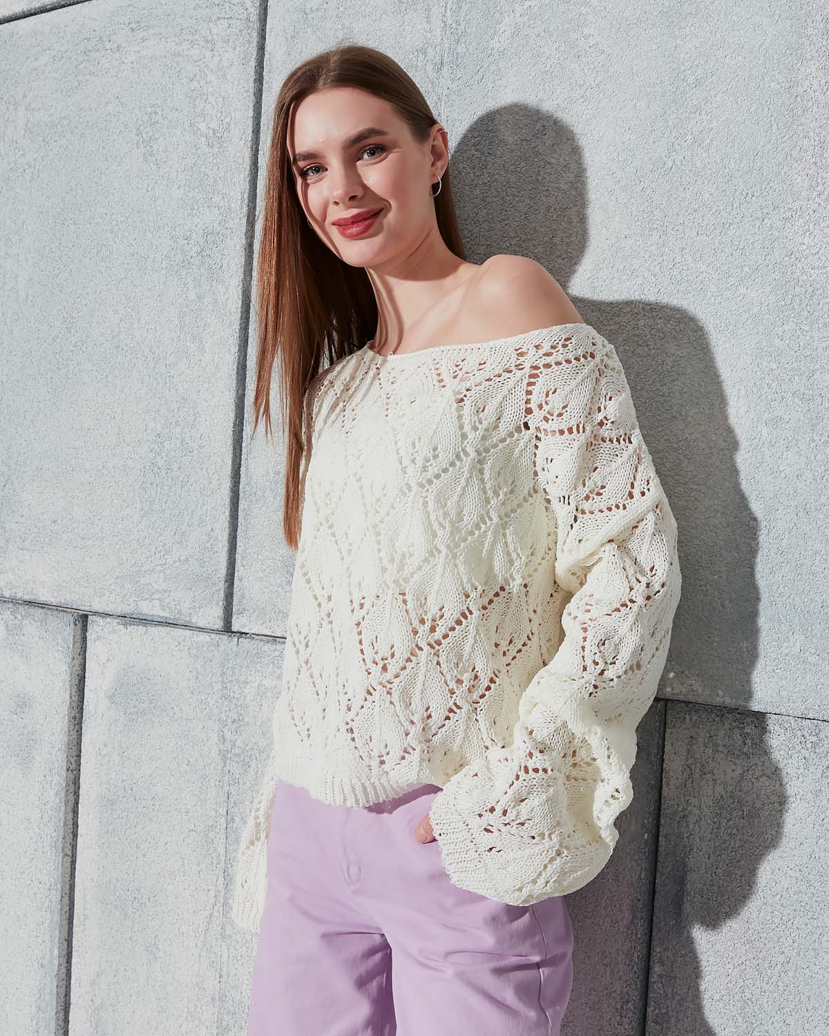 Ajurlu Kayık Yaka Kazak