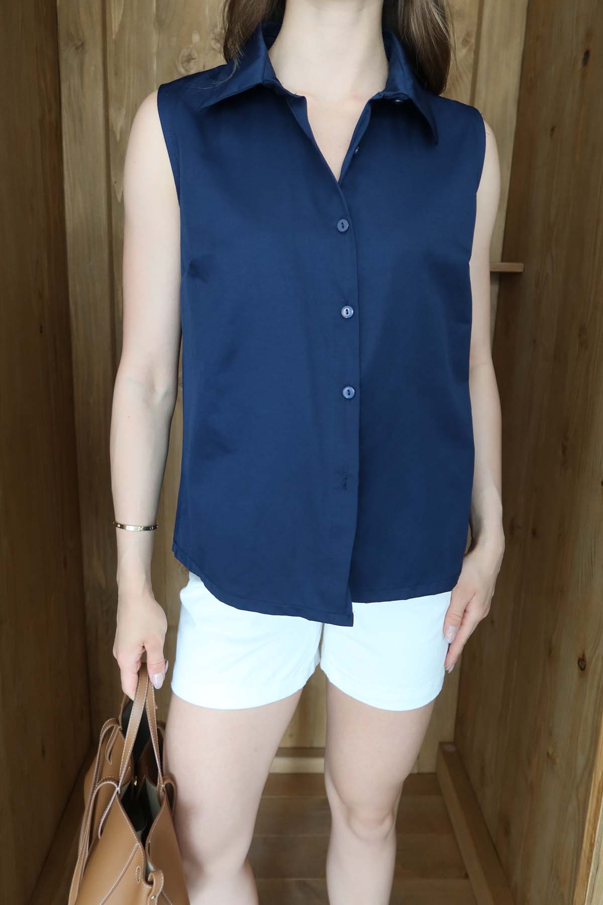 GÖMLEK YAKA POPLİN YELEK