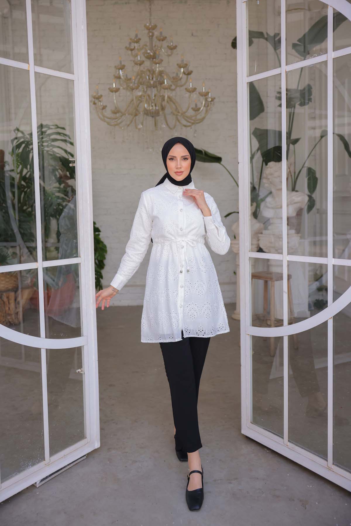 Beli Bağcıklı Tunik