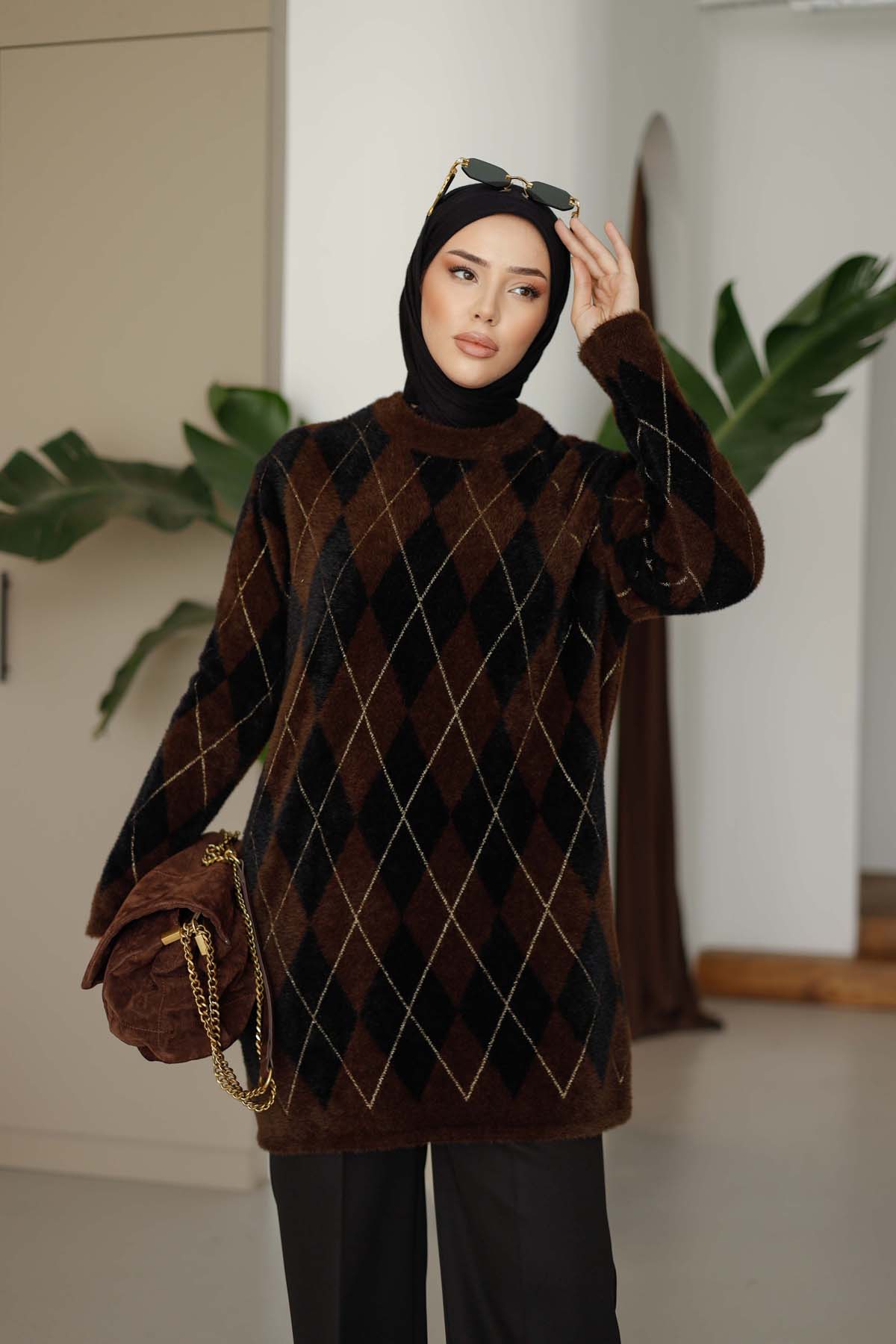 Baklava Desen Simli Tunik