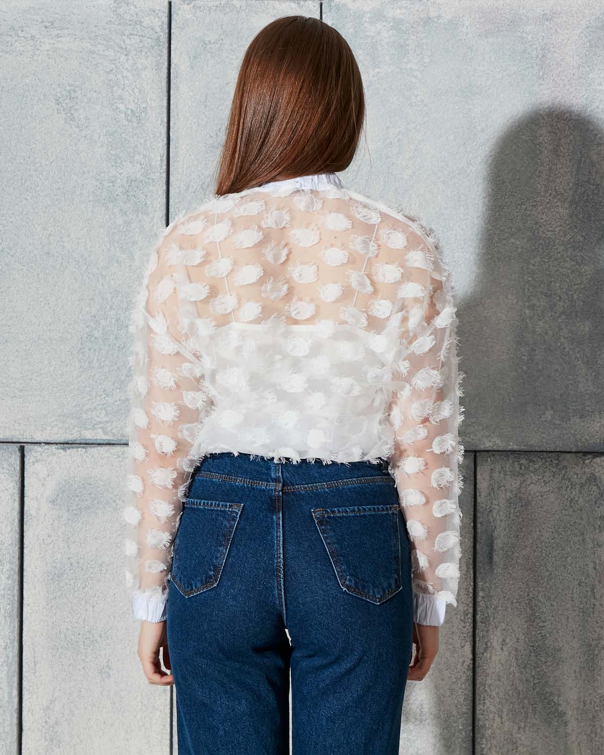 Kesmeli Organze Gömlek