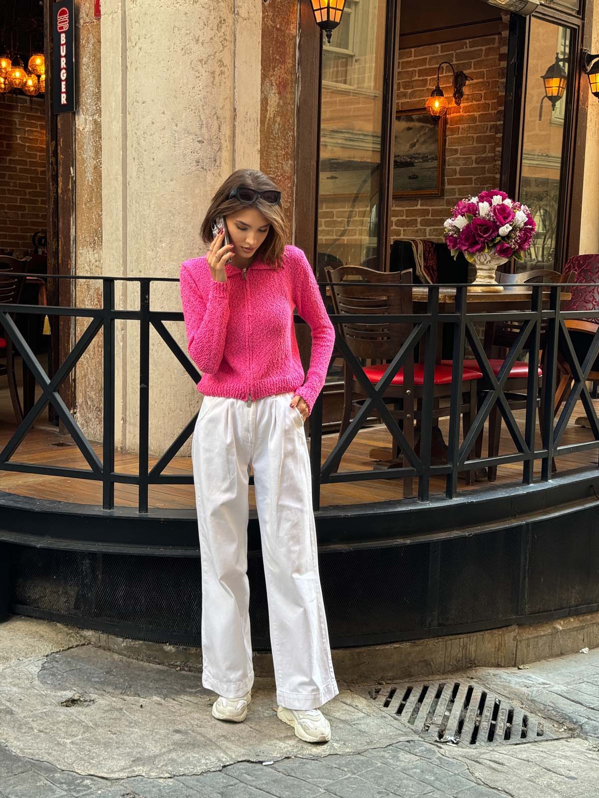 Pamuk Gömlek Yaka Hırka