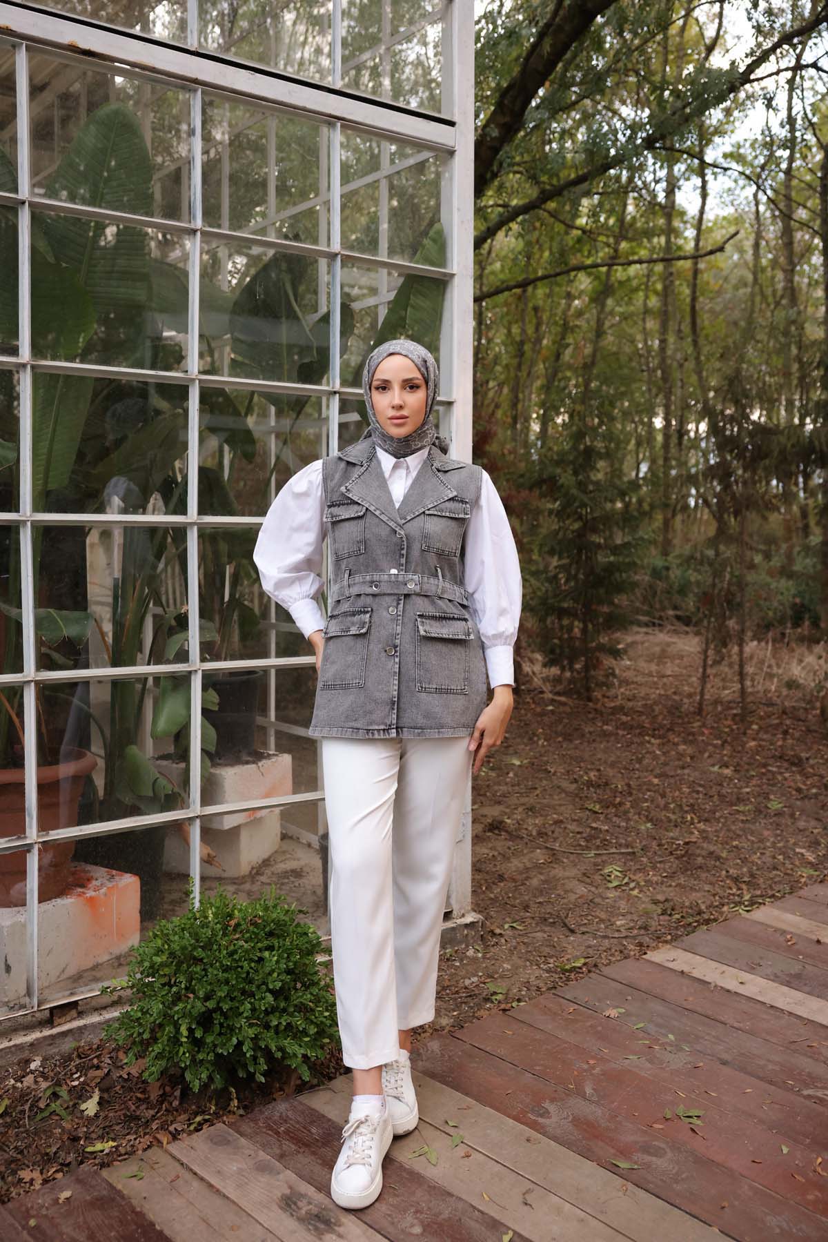 Kot Dört Cebli Kemerli Yelek