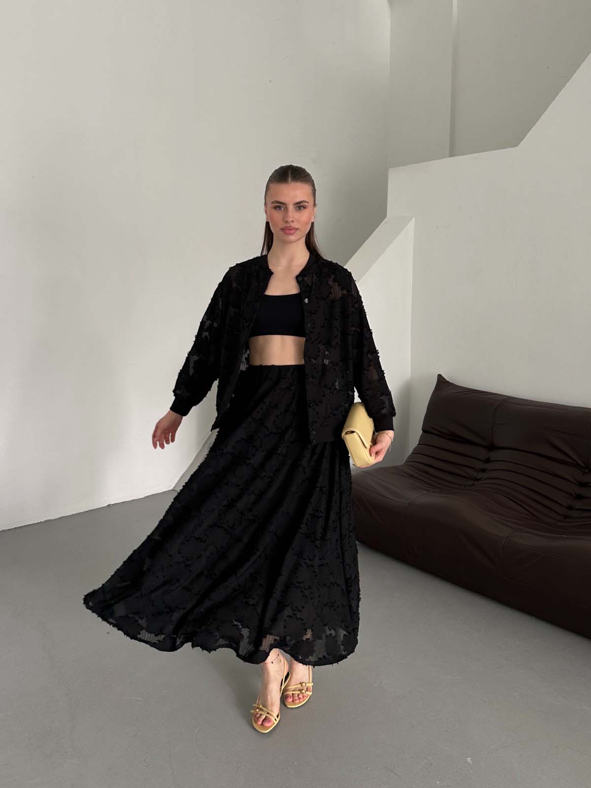 Kesme Şifon  Bomber