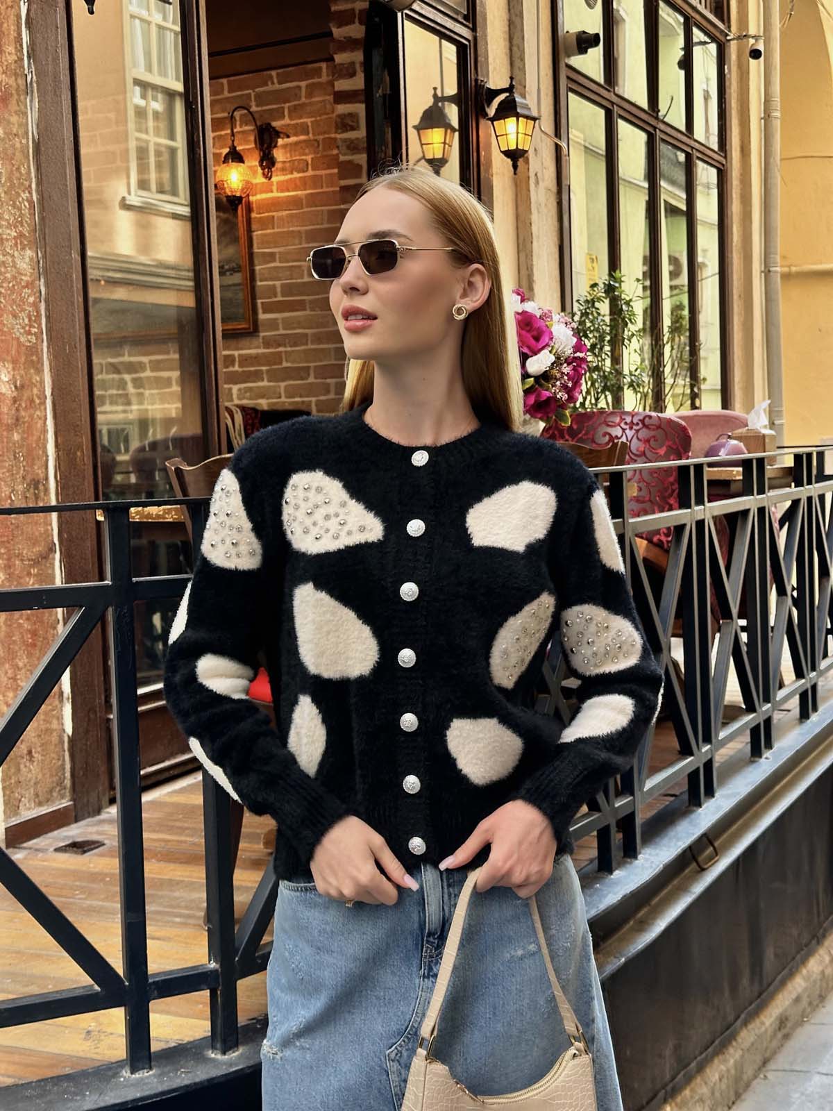 Angora Dalmaçyalı İncili Ceket